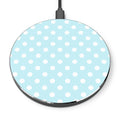 Pastel Blue Polka Dot Wireless Charger