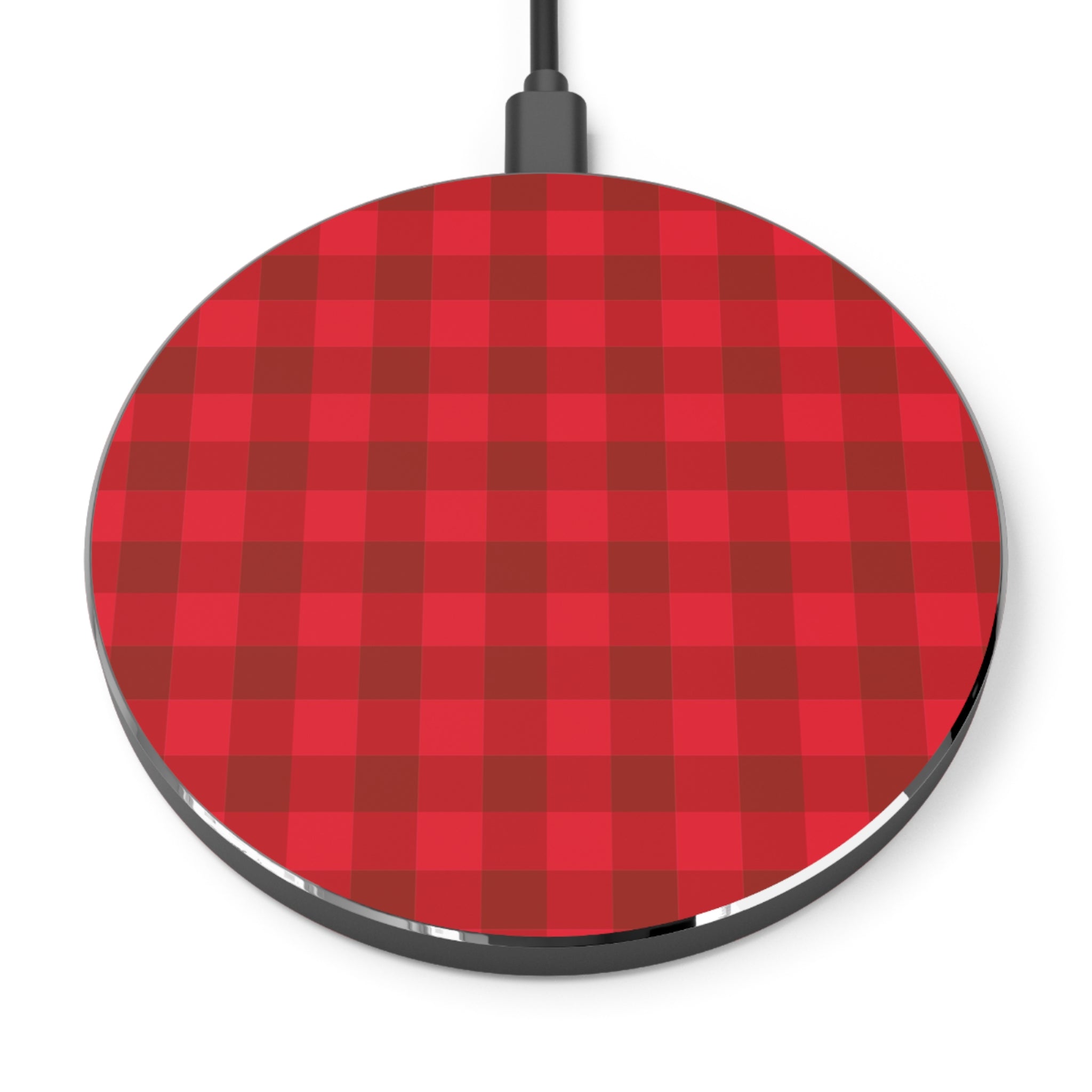 Red Buffalo Plaid Wireless Charger