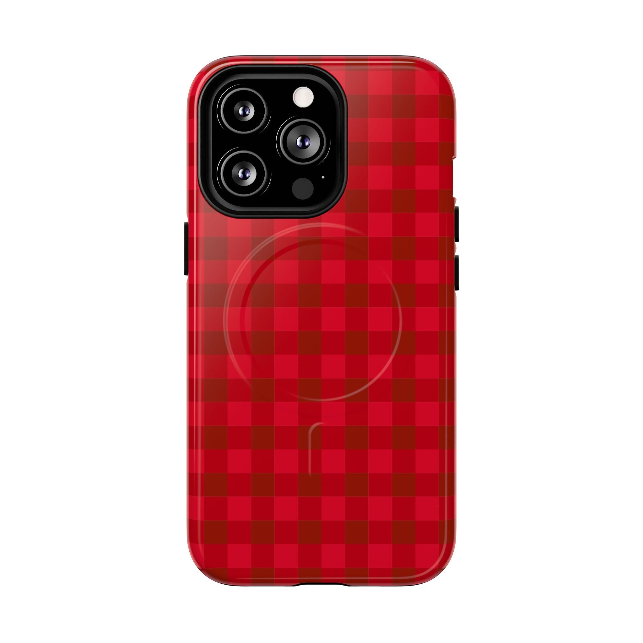 Red Buffalo Plaid iPhone Case – MagSafe Compatible
