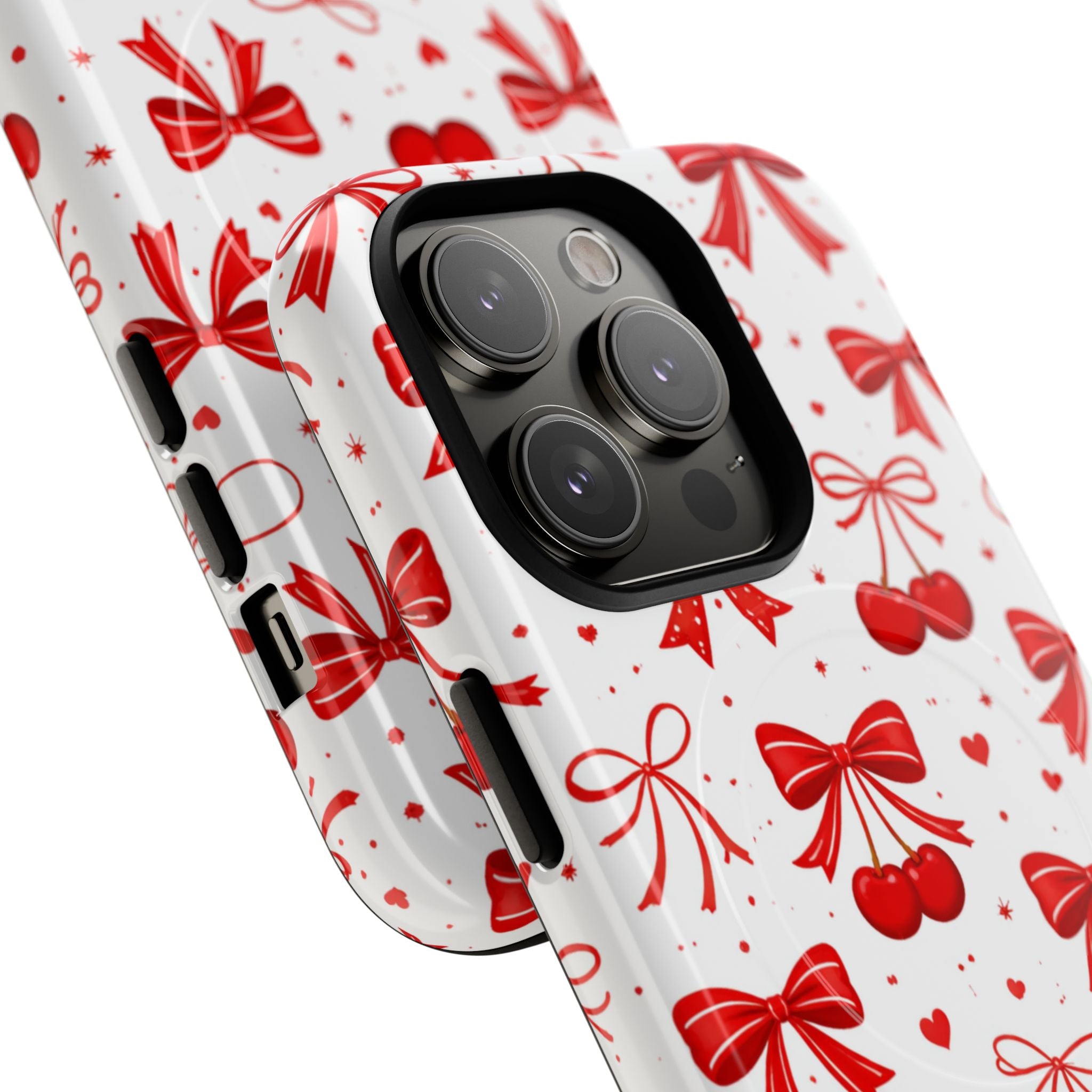 Cherry Bow iPhone Case – MagSafe Compatible