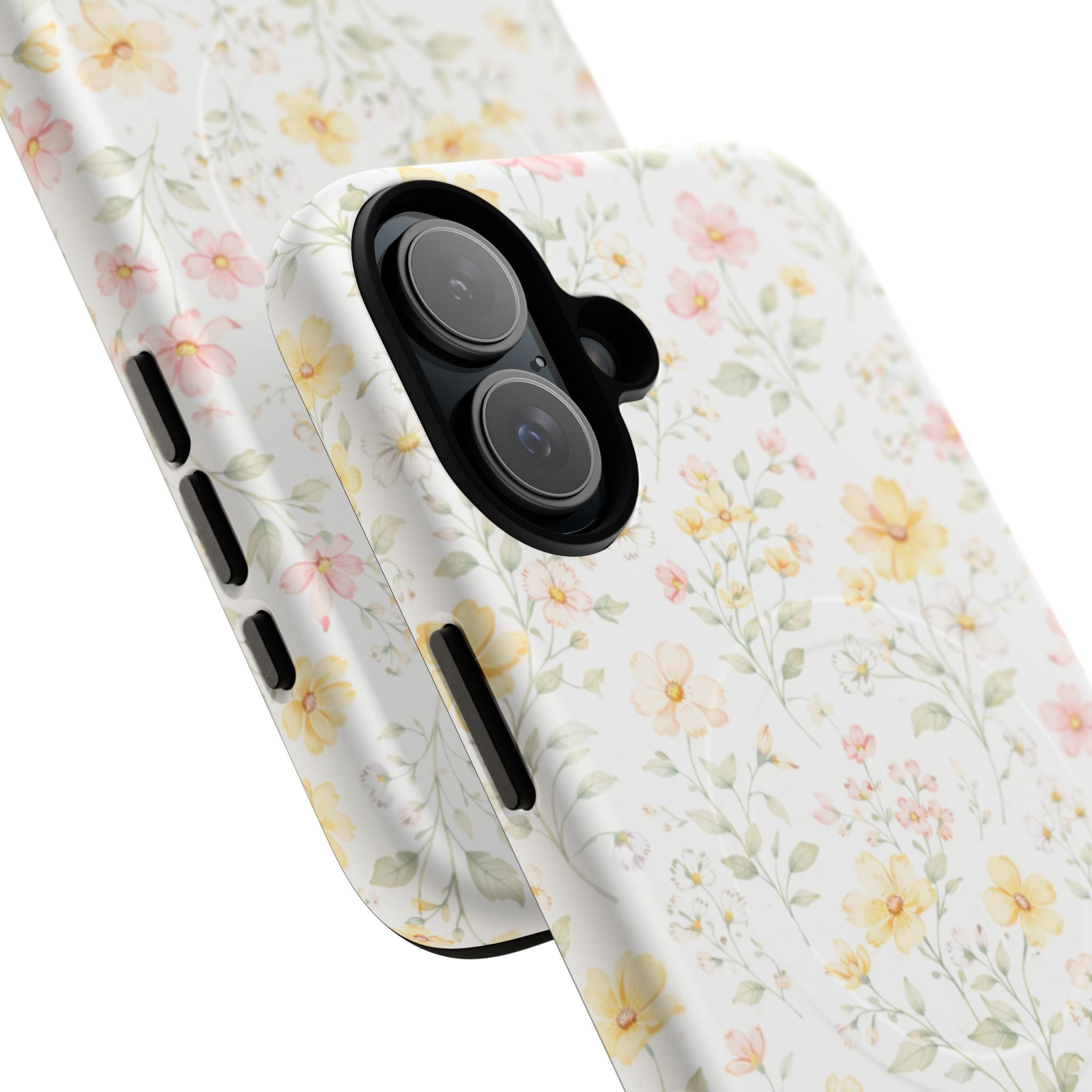 Floral Meadow Tough Magnetic Phone Case | Pastel Wildflower iPhone Cover