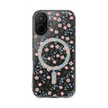 MagSafe Clear Phone Case — Pink Floral Pattern