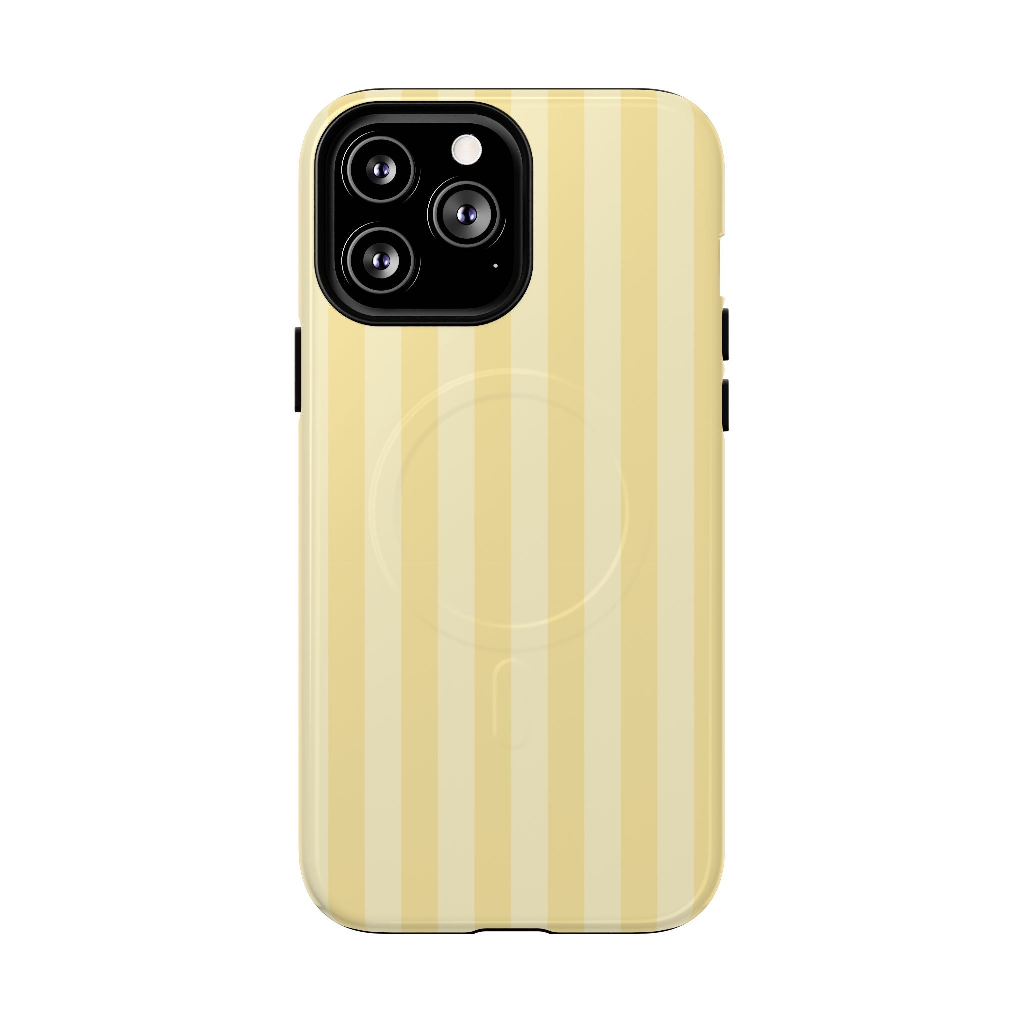 Butter Yellow MagSafe iPhone Case – Dual-Layer Protective Cover