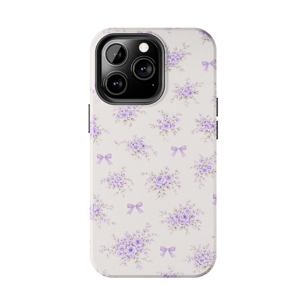 Lavender Floral Bouquet iPhone Case | Tough Phone Case