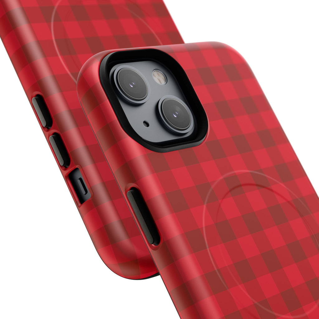 Red Buffalo Plaid iPhone Case – MagSafe Compatible