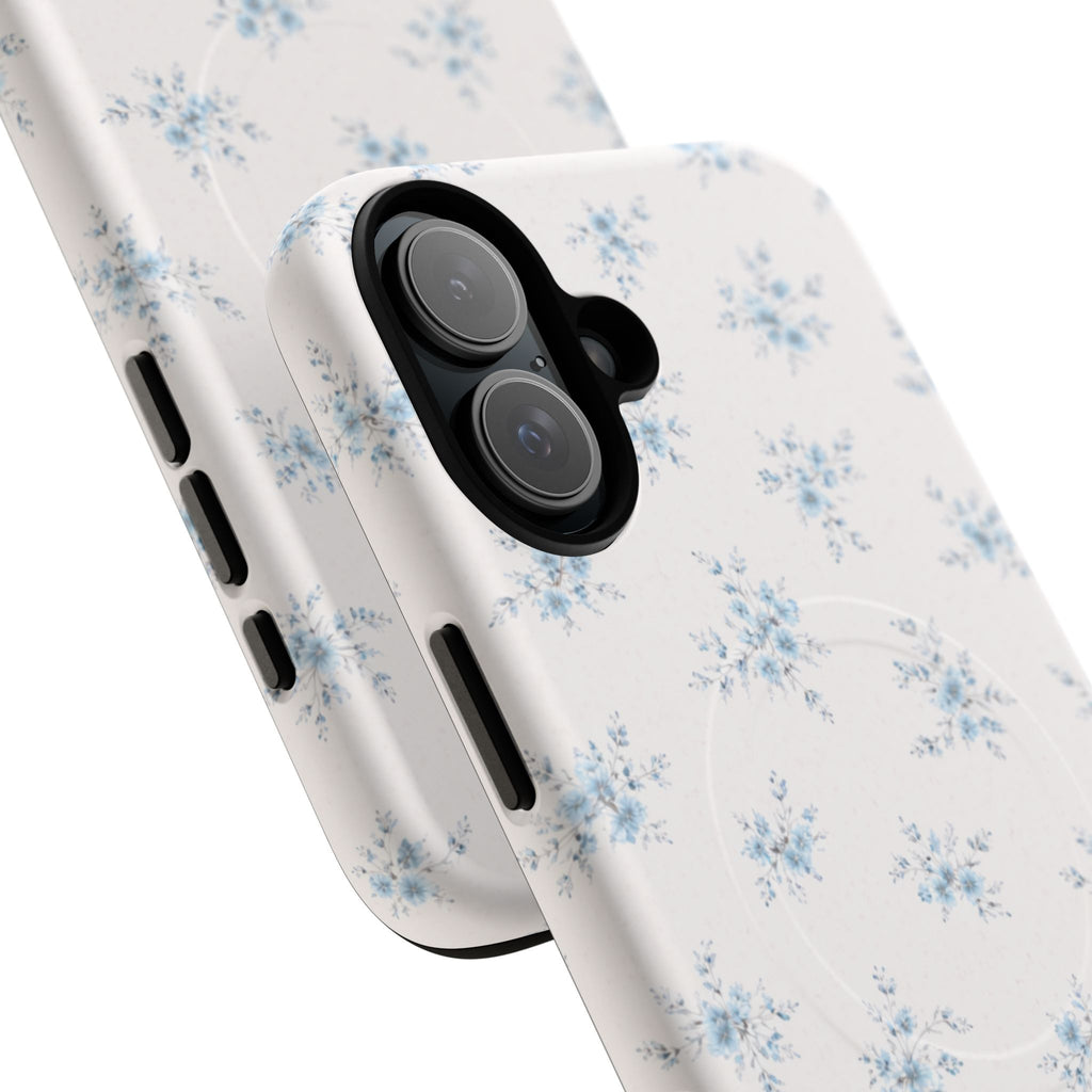 Floral Blue Sprig iPhone Case – MagSafe Compatible