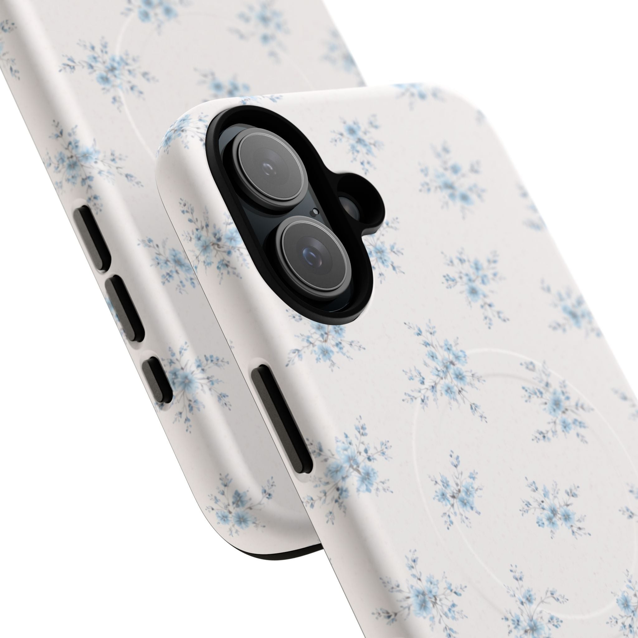 Floral Blue Sprig iPhone Case – MagSafe Compatible