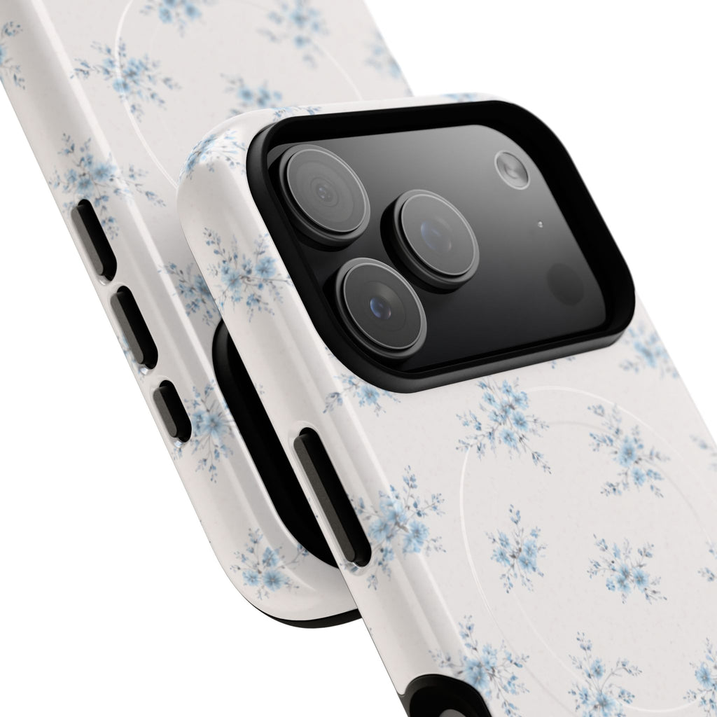 Floral Blue Sprig iPhone Case – MagSafe Compatible