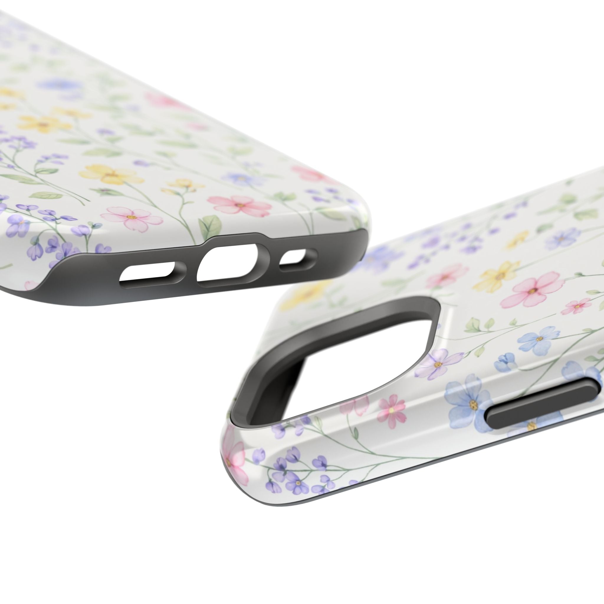 Pastel Wildflower Pattern iPhone Case | Magnetic Impact-Resistant Case