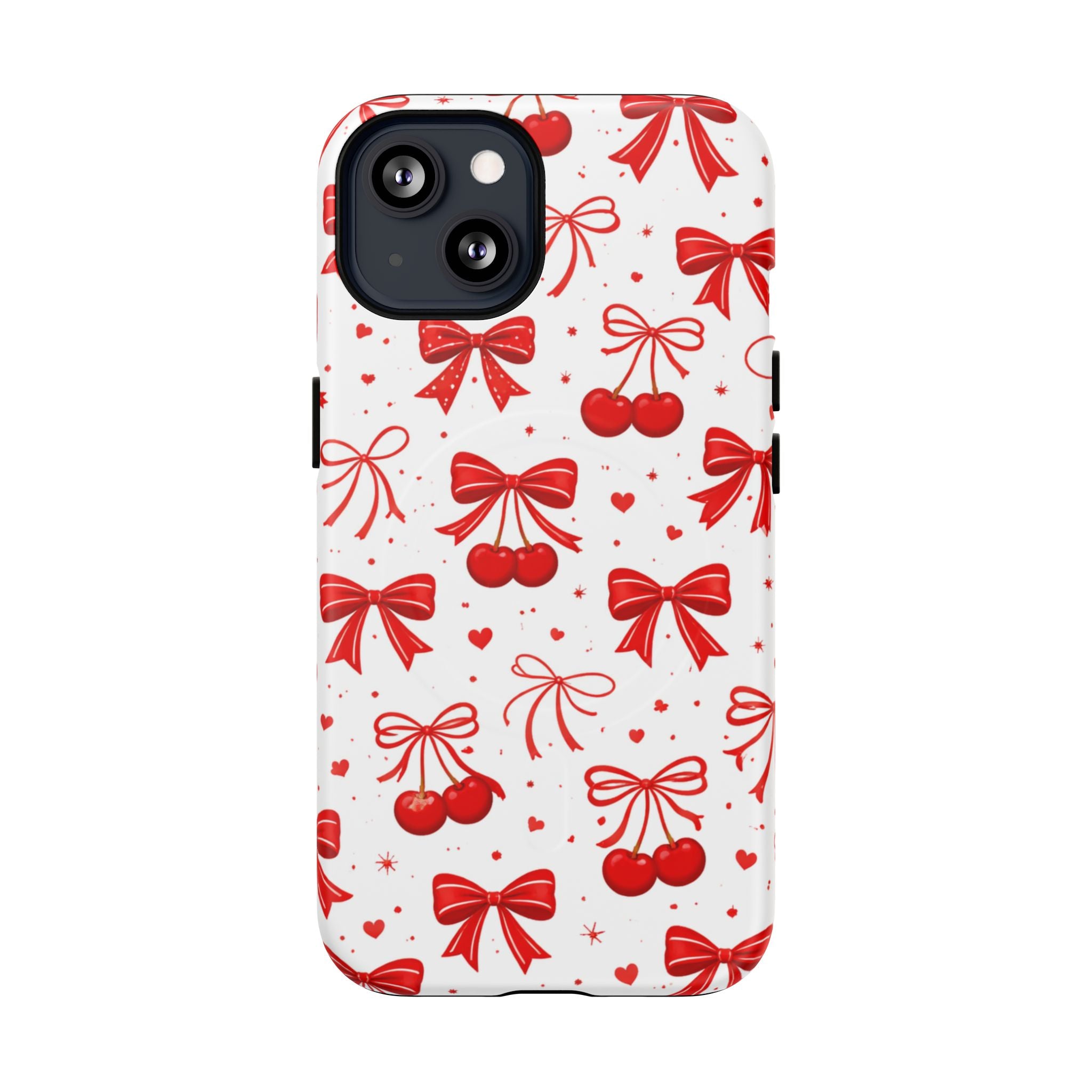 Cherry Bow iPhone Case – MagSafe Compatible