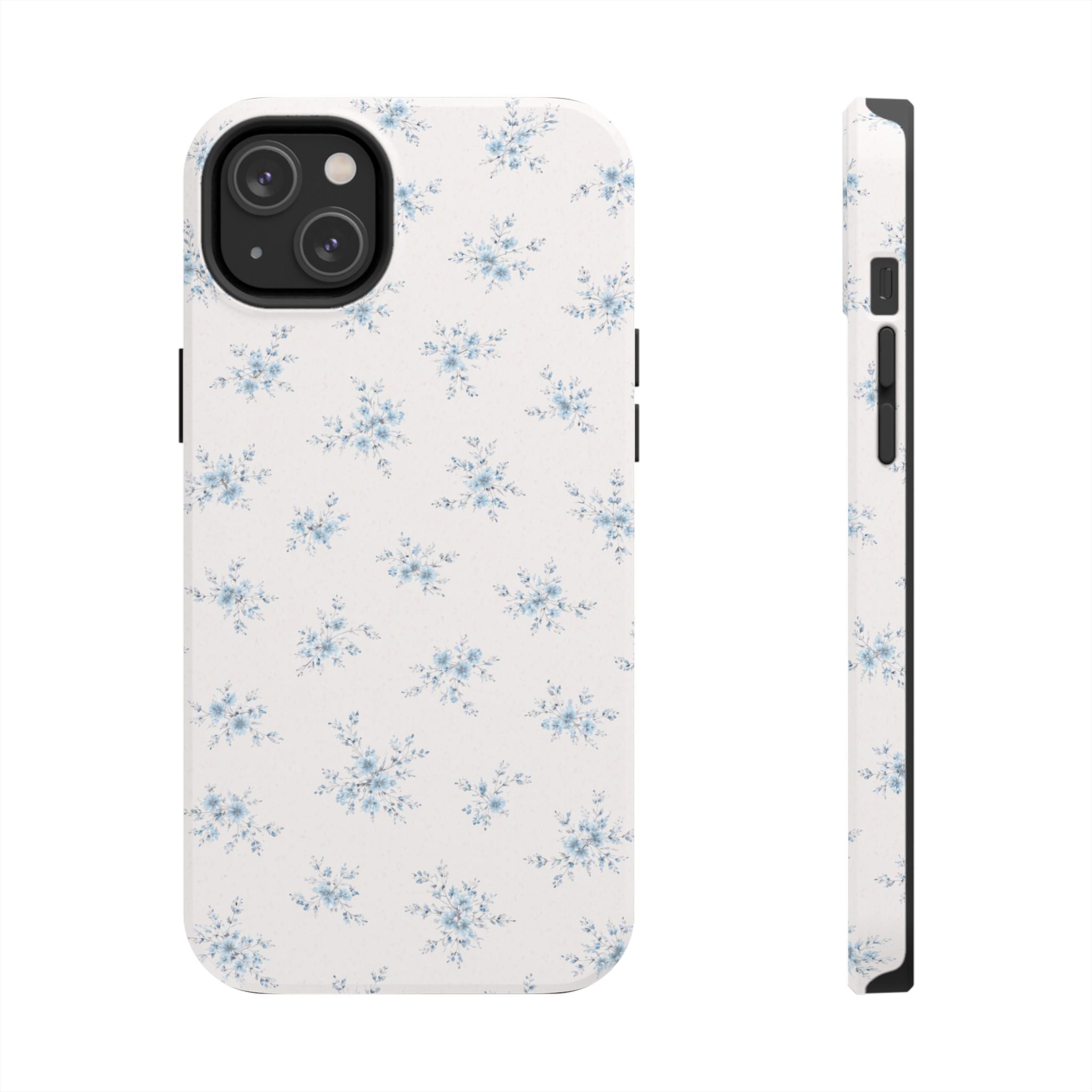 Blue Floral Sprig iPhone Case | Tough Phone Case