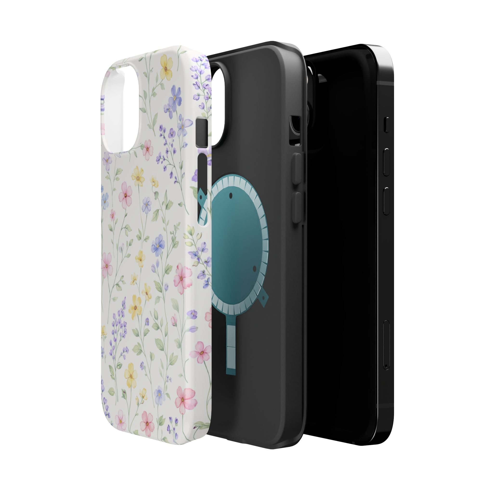 Pastel Wildflower Pattern iPhone Case | Magnetic Impact-Resistant Case