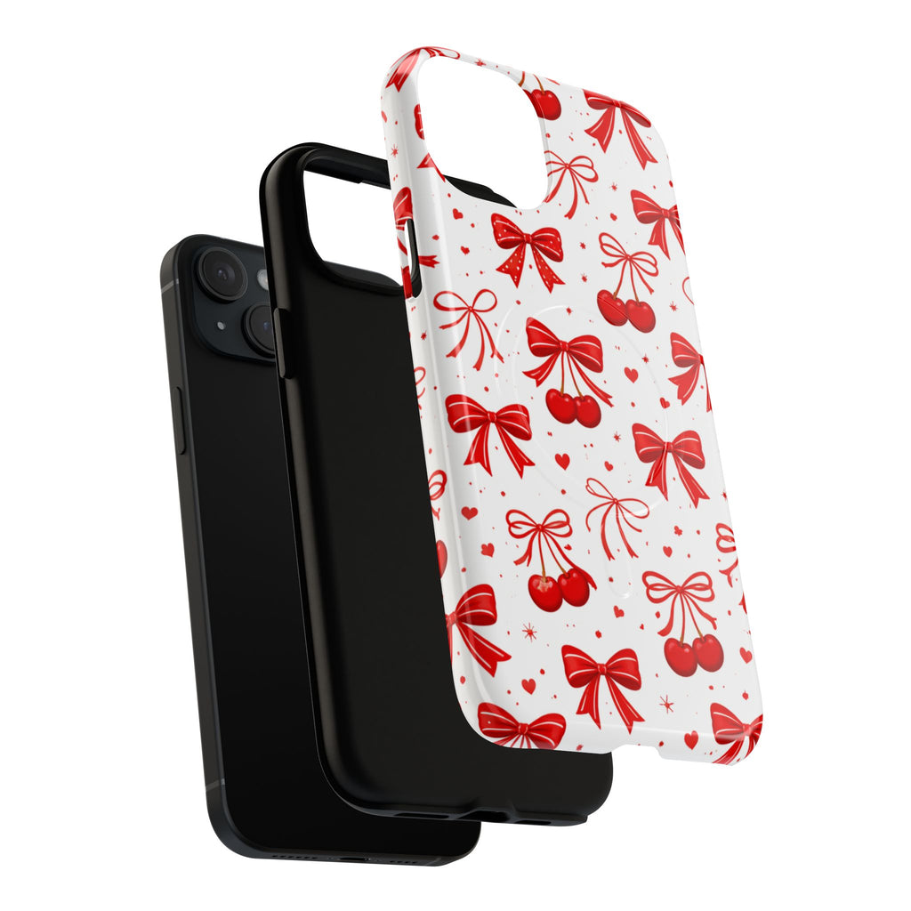 Cherry Bow iPhone Case – MagSafe Compatible