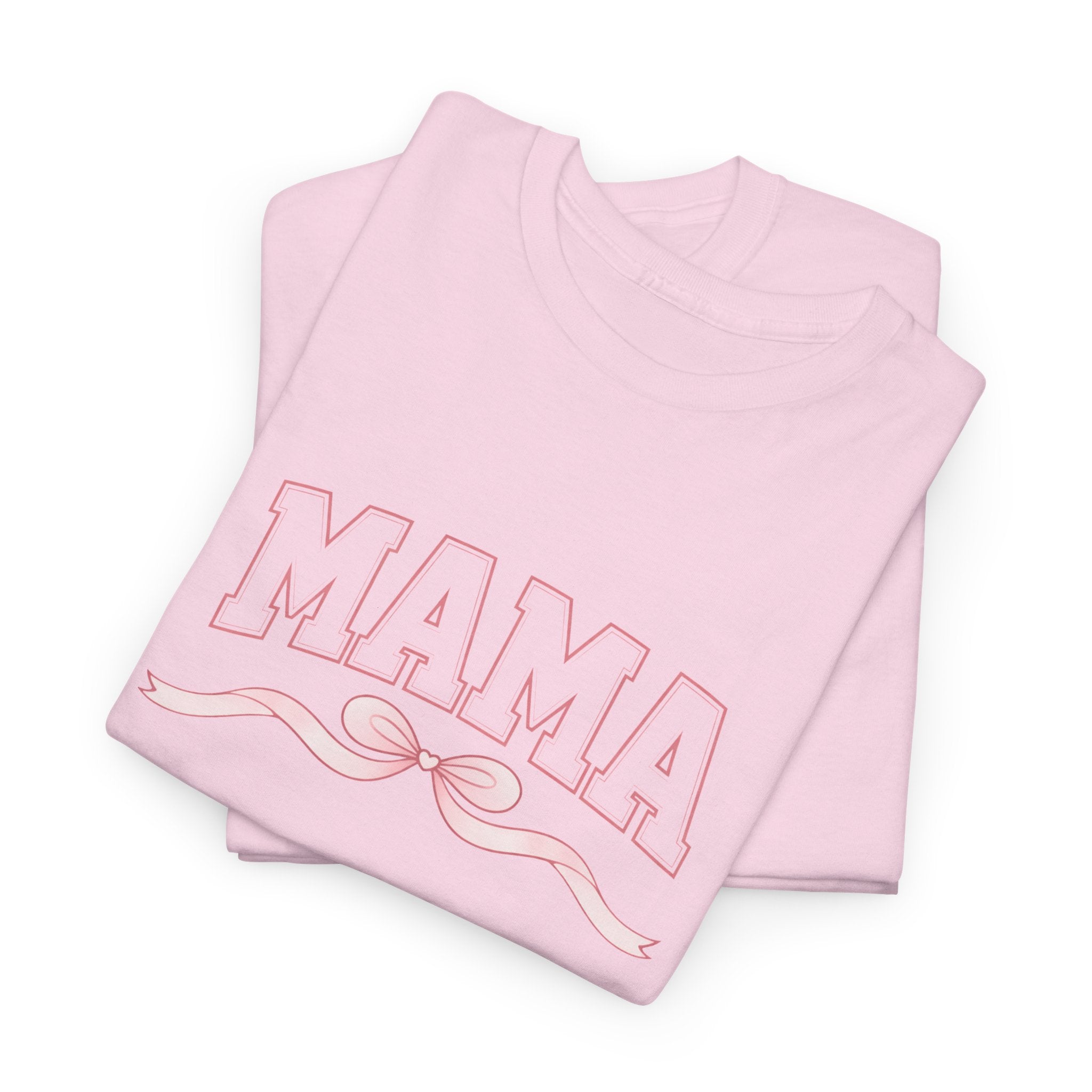 Mama Retro Script Tee  Pink Vintage Mom T‑Shirt for Mother's Day