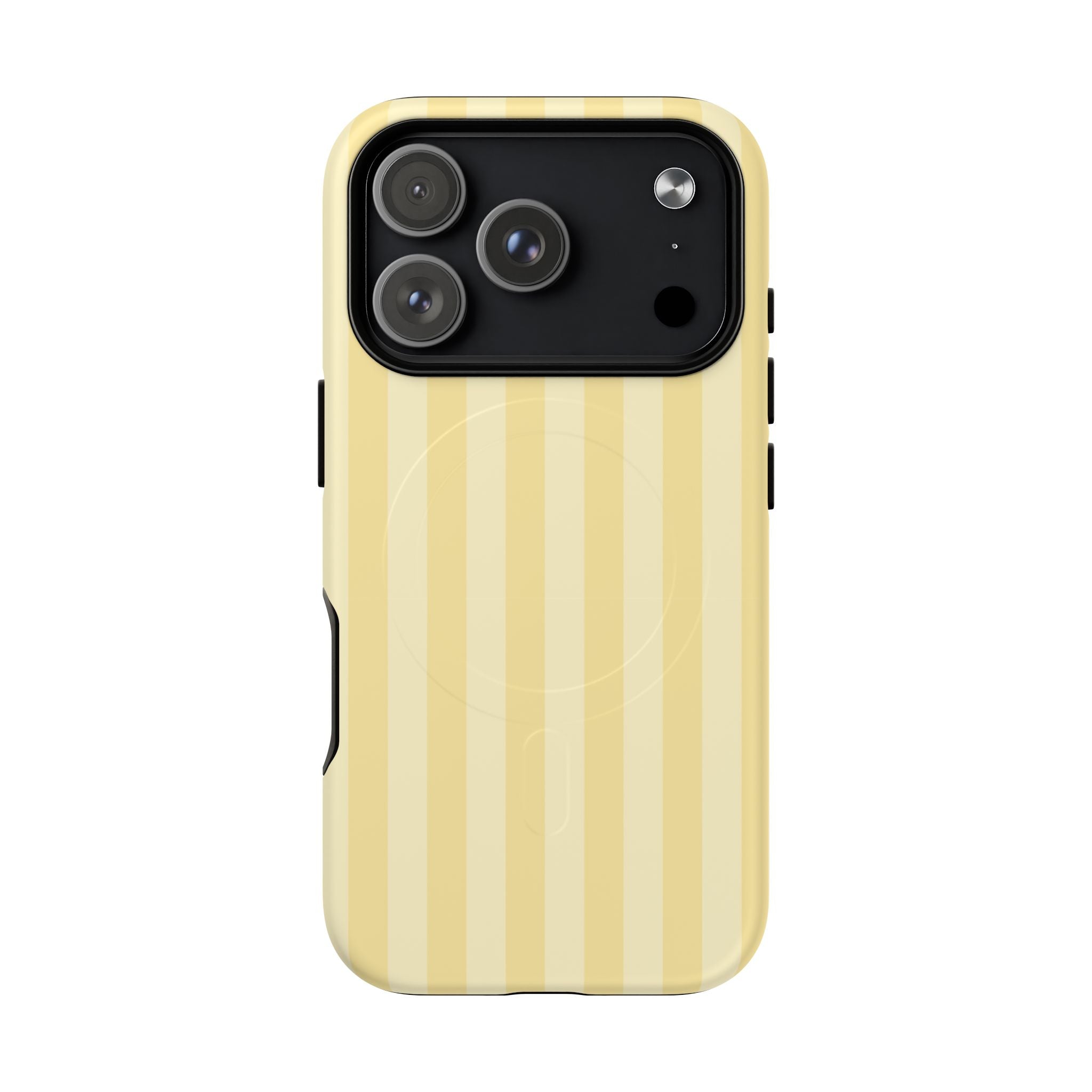 Butter Yellow MagSafe iPhone Case – Dual-Layer Protective Cover