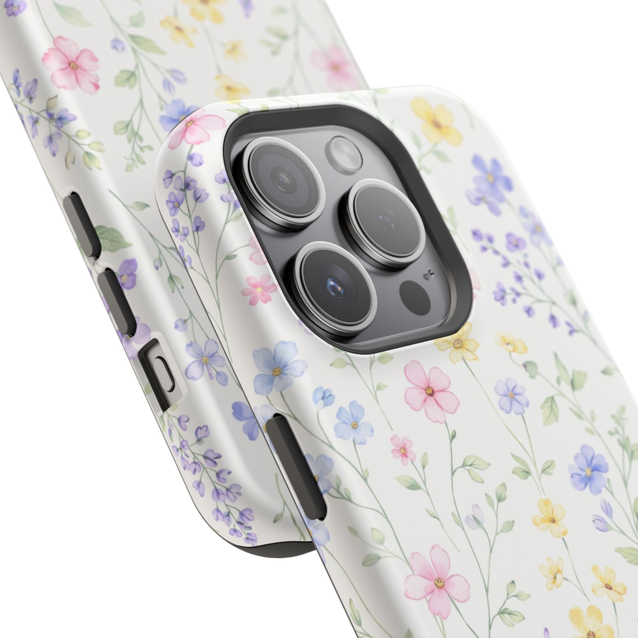 Pastel Wildflower Pattern iPhone Case | Magnetic Impact-Resistant Case