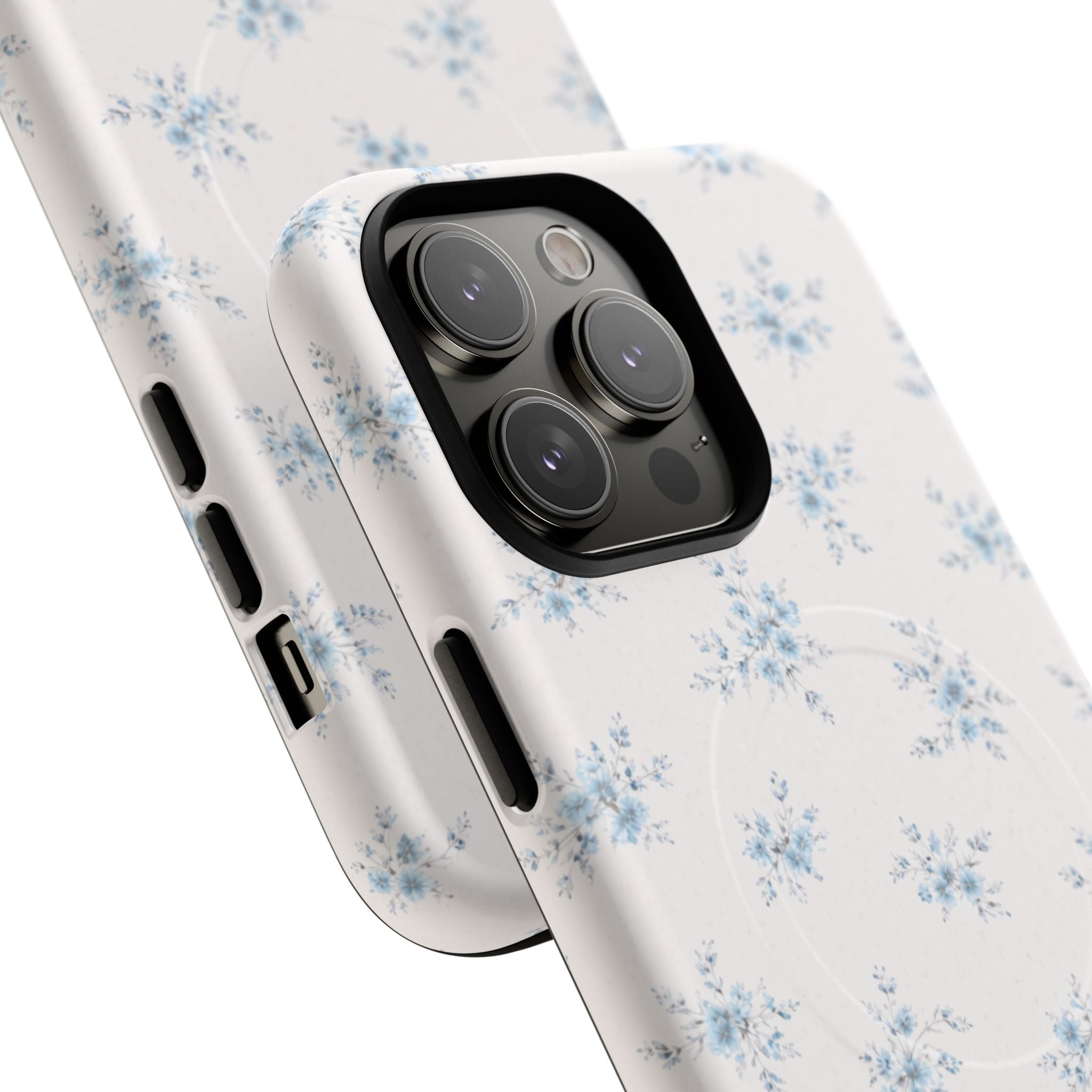 Floral Blue Sprig iPhone Case – MagSafe Compatible