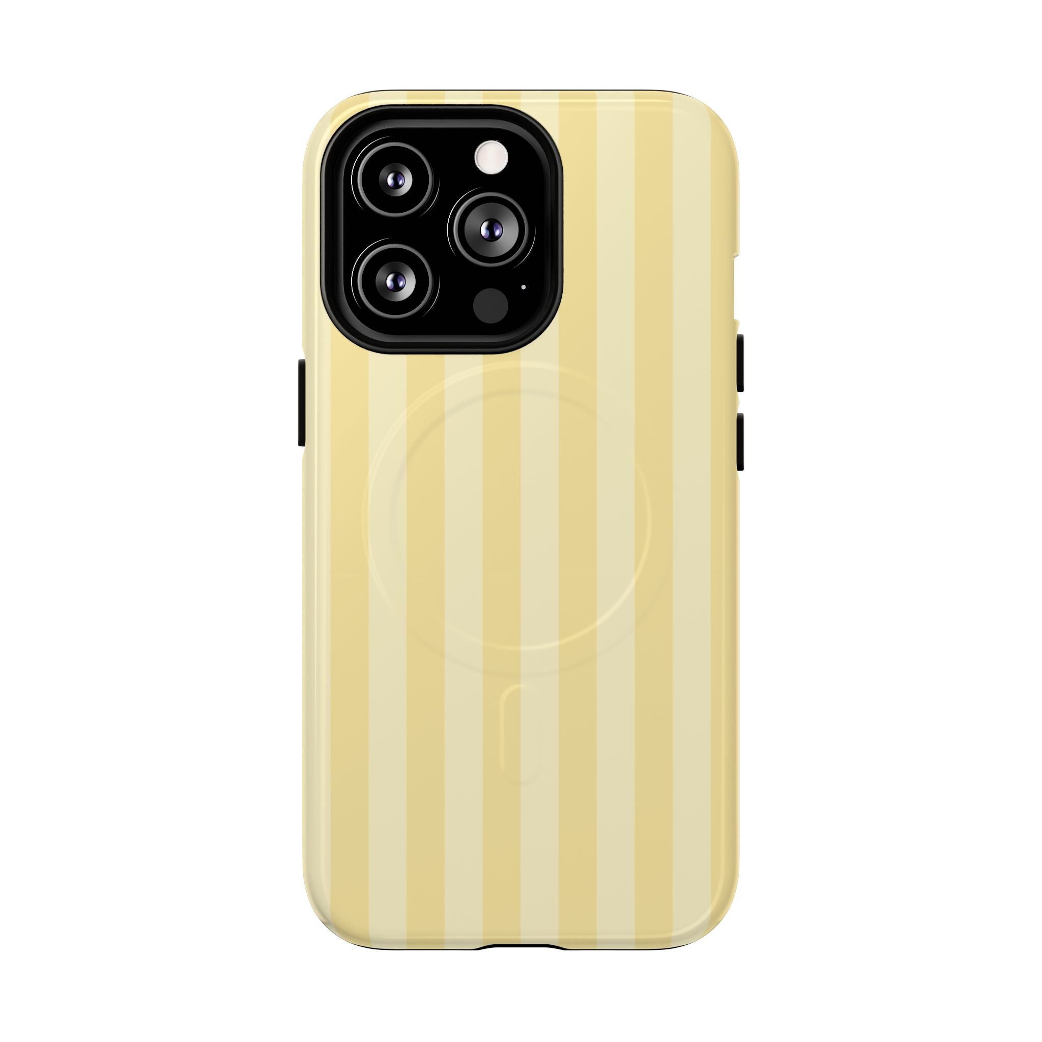 Butter Yellow MagSafe iPhone Case – Dual-Layer Protective Cover