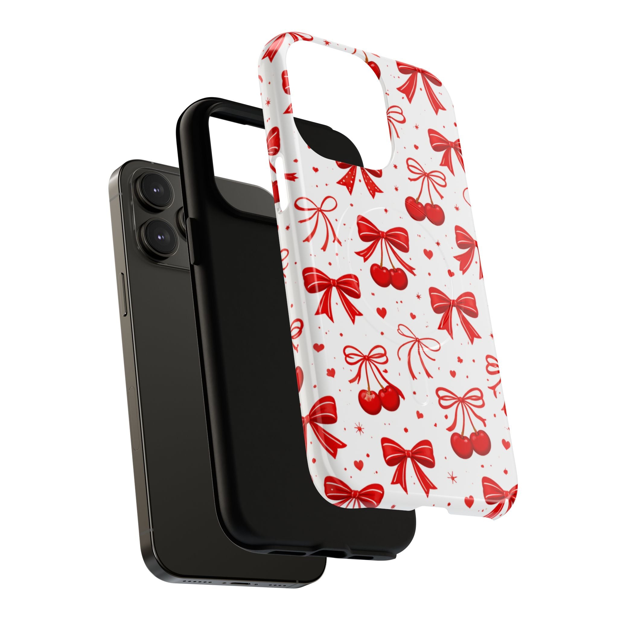 Cherry Bow iPhone Case – MagSafe Compatible