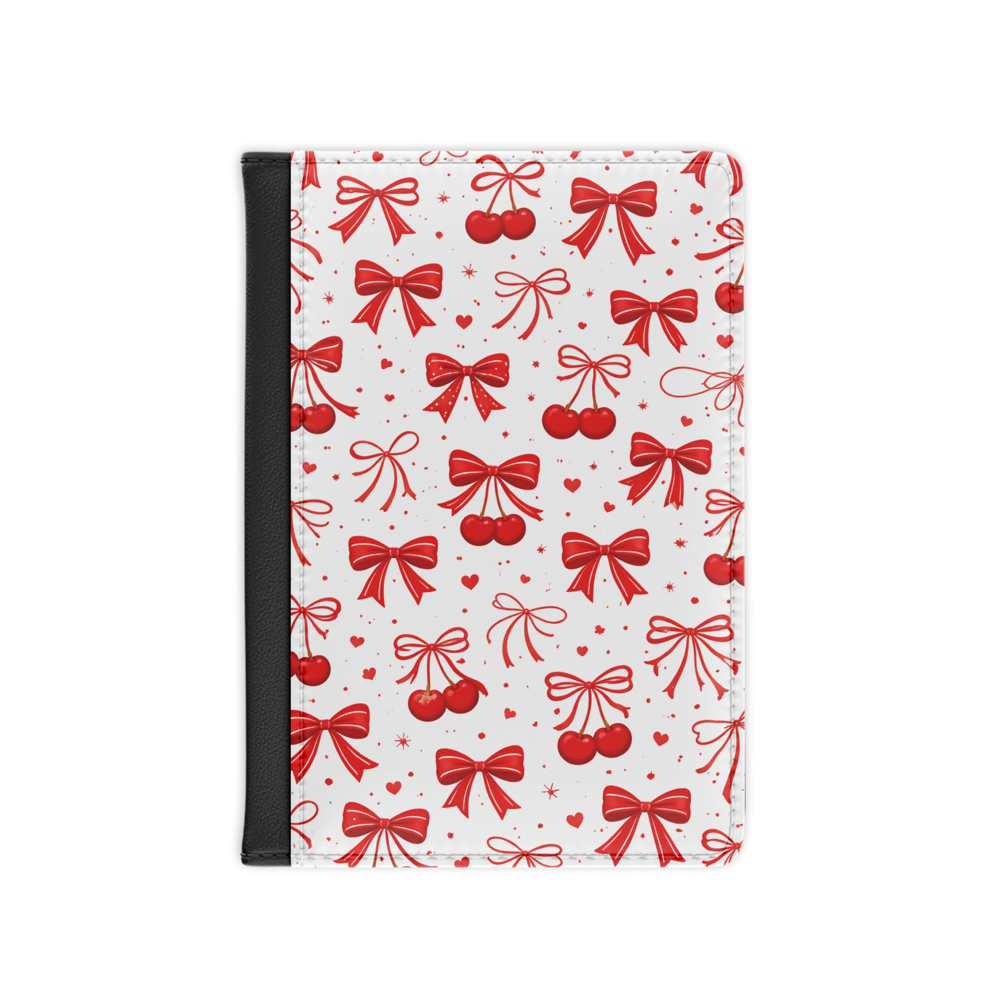 Red Cherry Bow Passport Cover