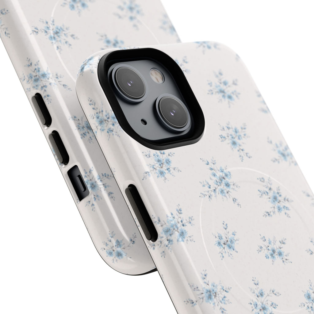 Floral Blue Sprig iPhone Case – MagSafe Compatible