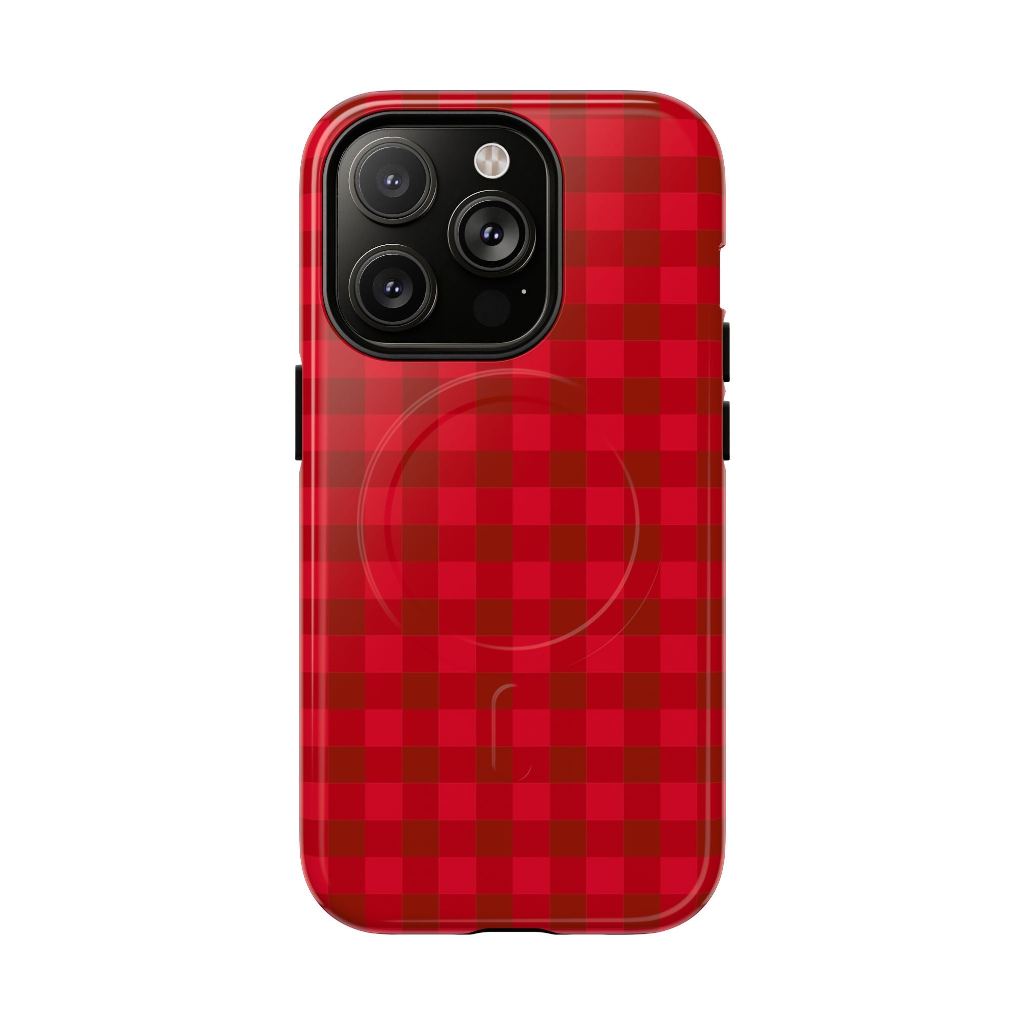 Red Buffalo Plaid iPhone Case – MagSafe Compatible