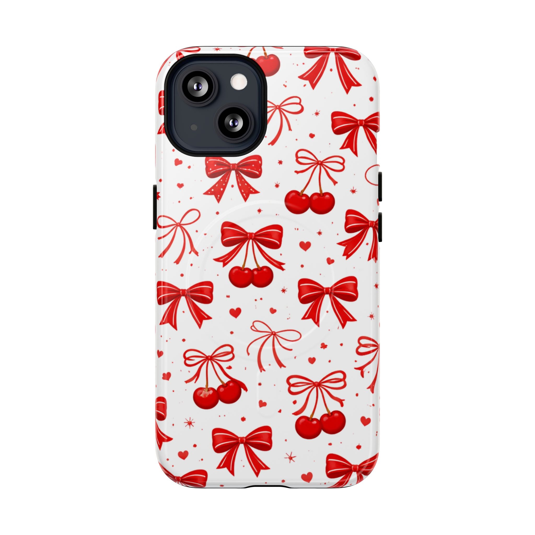 Cherry Bow iPhone Case – MagSafe Compatible