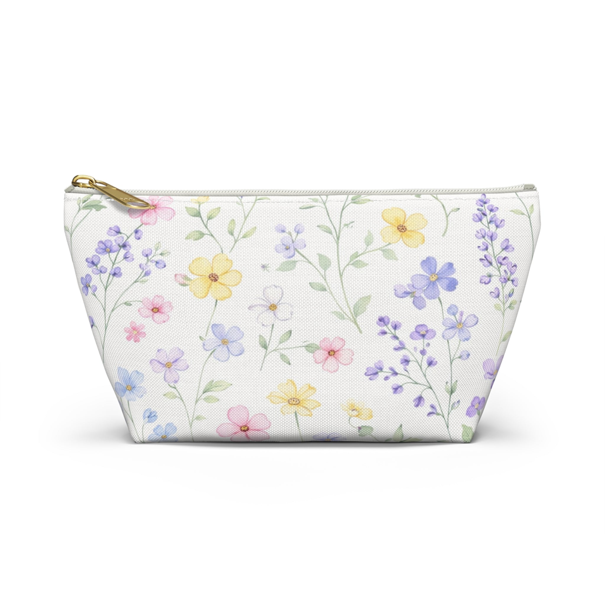 Pastel Wildflower Print Accessory Pouch