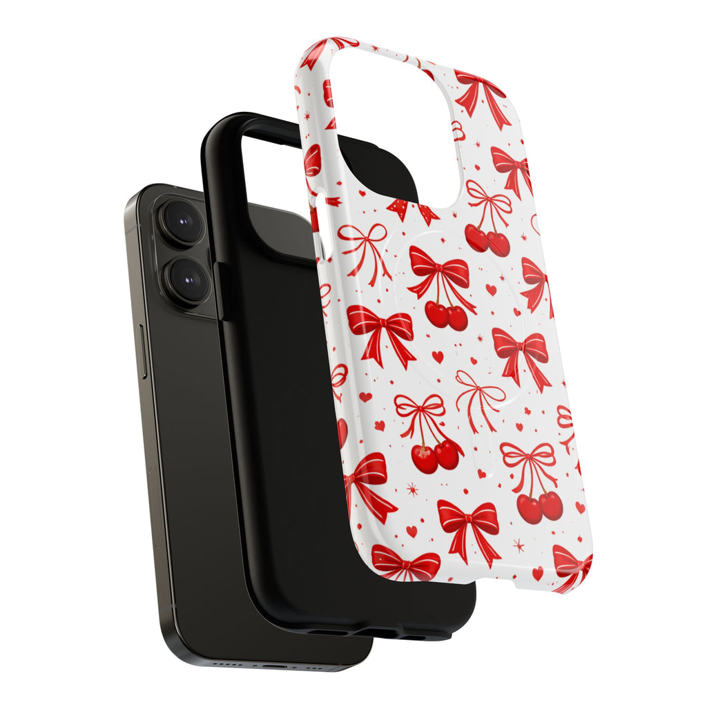 Cherry Bow iPhone Case – MagSafe Compatible