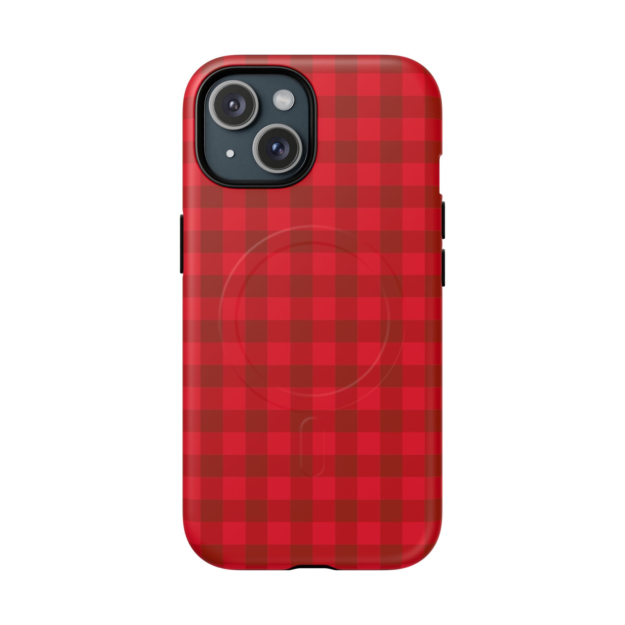 Red Buffalo Plaid iPhone Case – MagSafe Compatible
