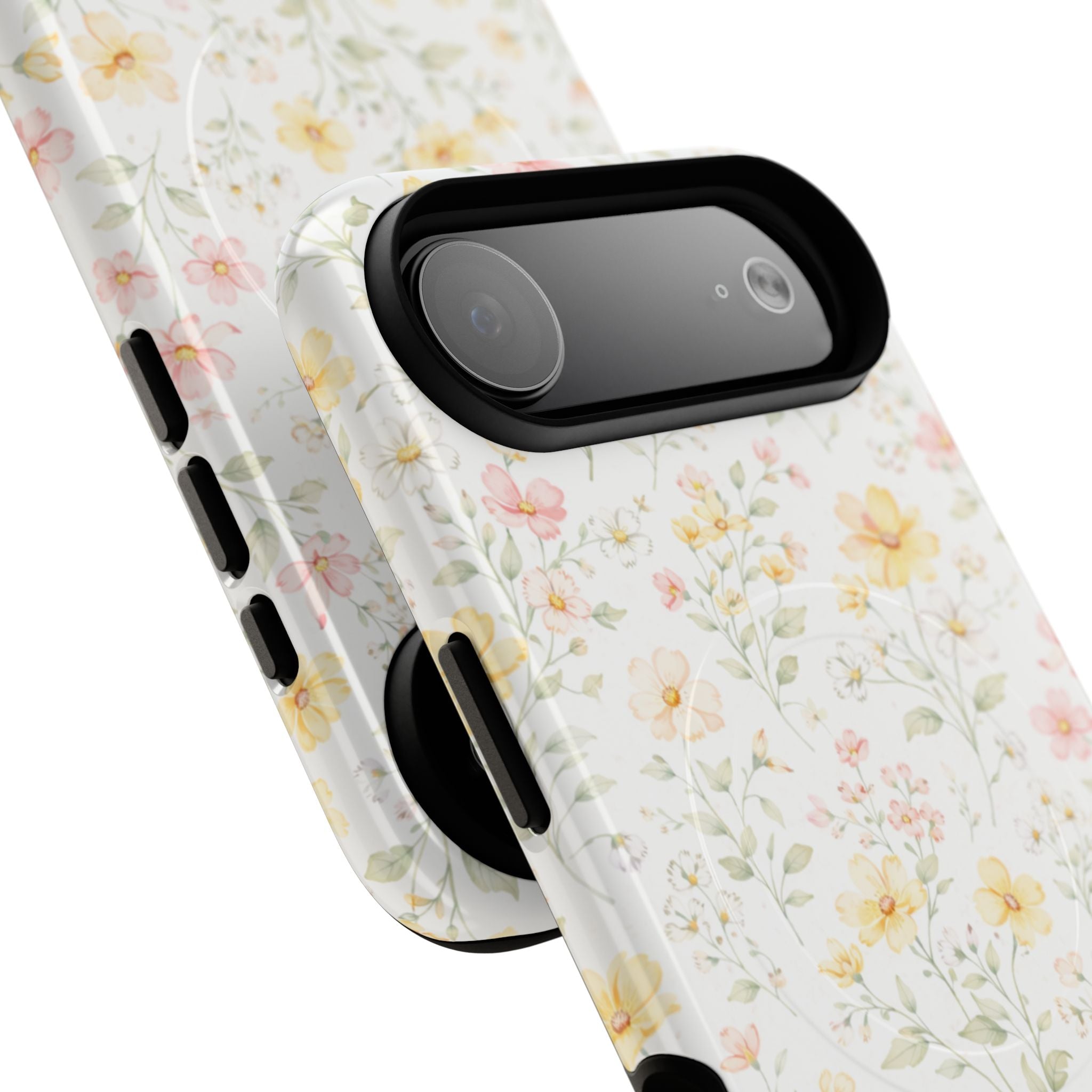 Floral Meadow Tough Magnetic Phone Case | Pastel Wildflower iPhone Cover