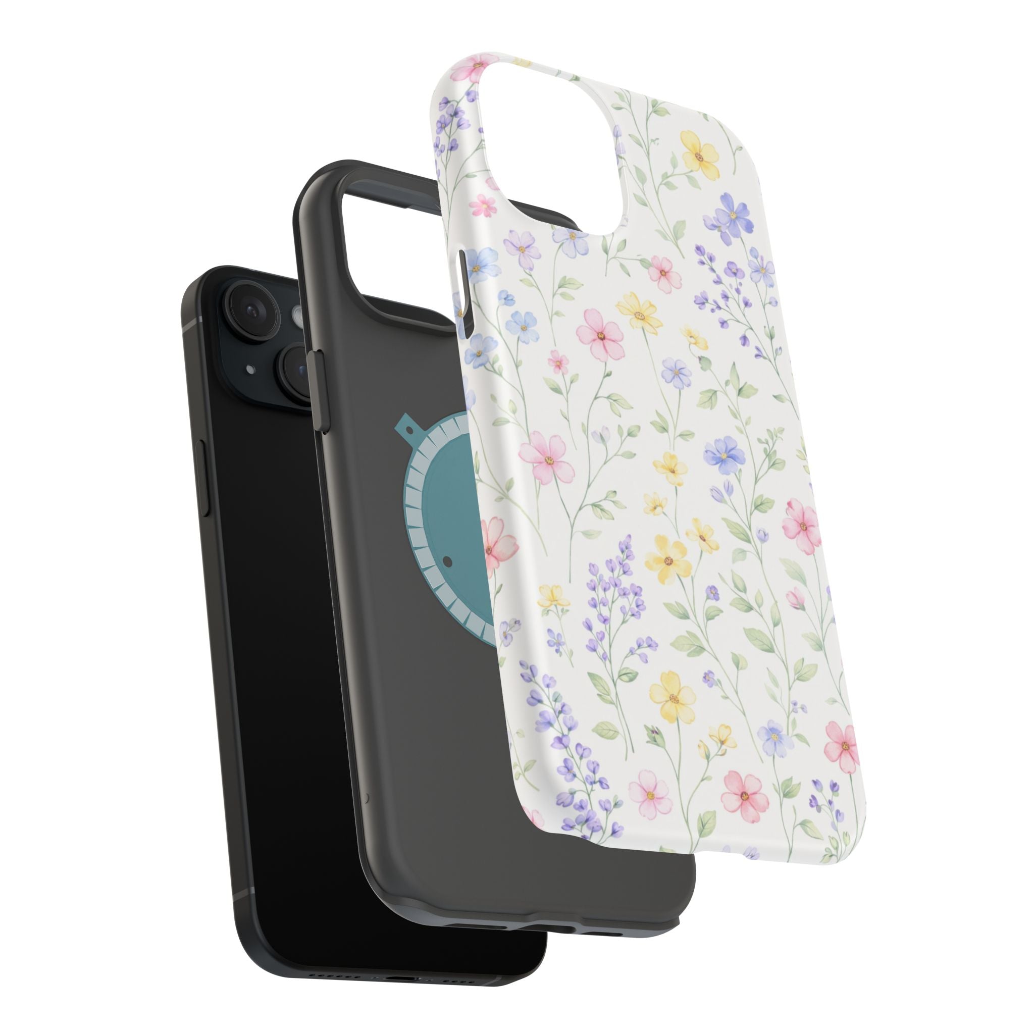 Pastel Wildflower Pattern iPhone Case | Magnetic Impact-Resistant Case