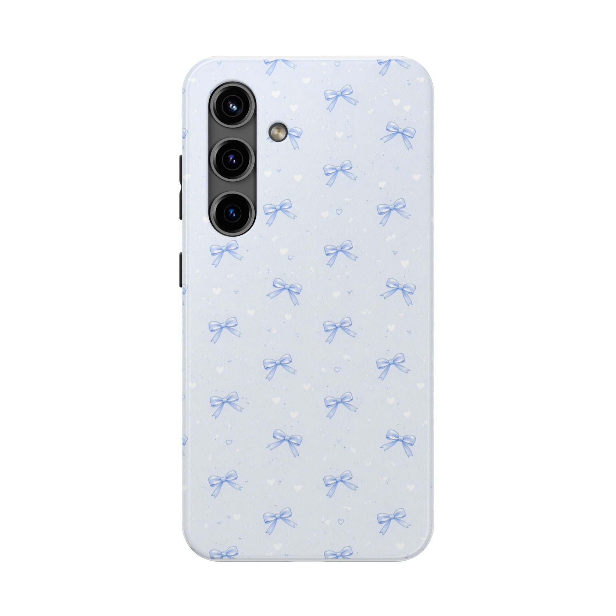 Blue Bow Pattern Phone Case   Samsung Galaxy Tough Phone Cases