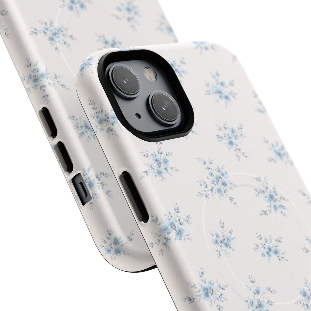 Floral Blue Sprig iPhone Case – MagSafe Compatible