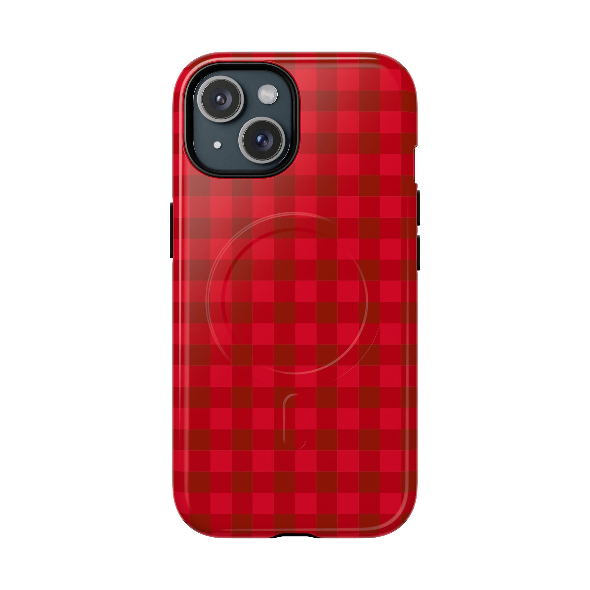 Red Buffalo Plaid iPhone Case – MagSafe Compatible