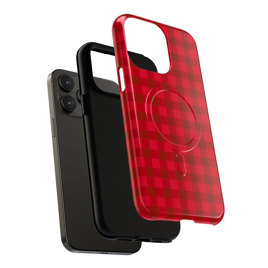 Red Buffalo Plaid iPhone Case – MagSafe Compatible