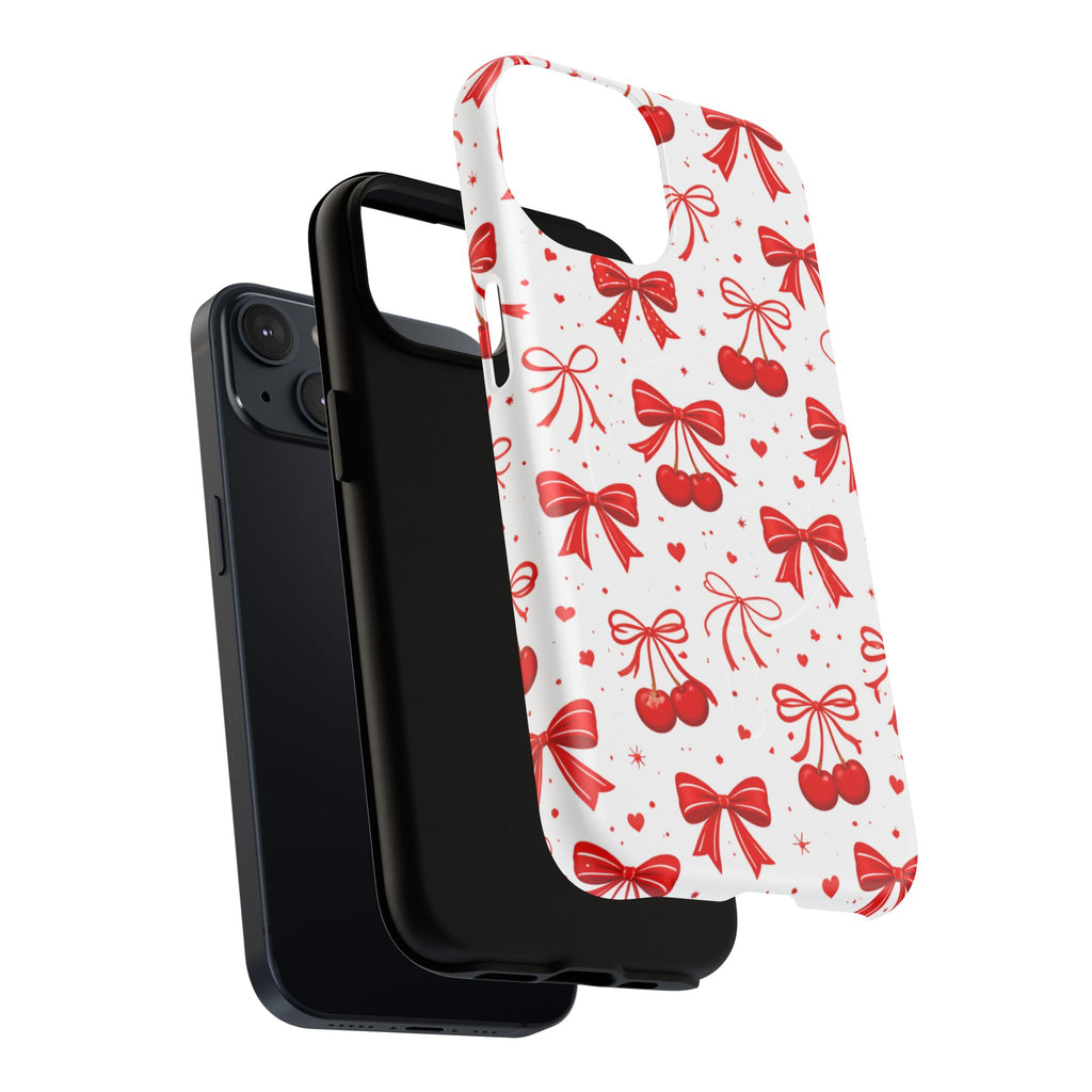 Cherry Bow iPhone Case – MagSafe Compatible