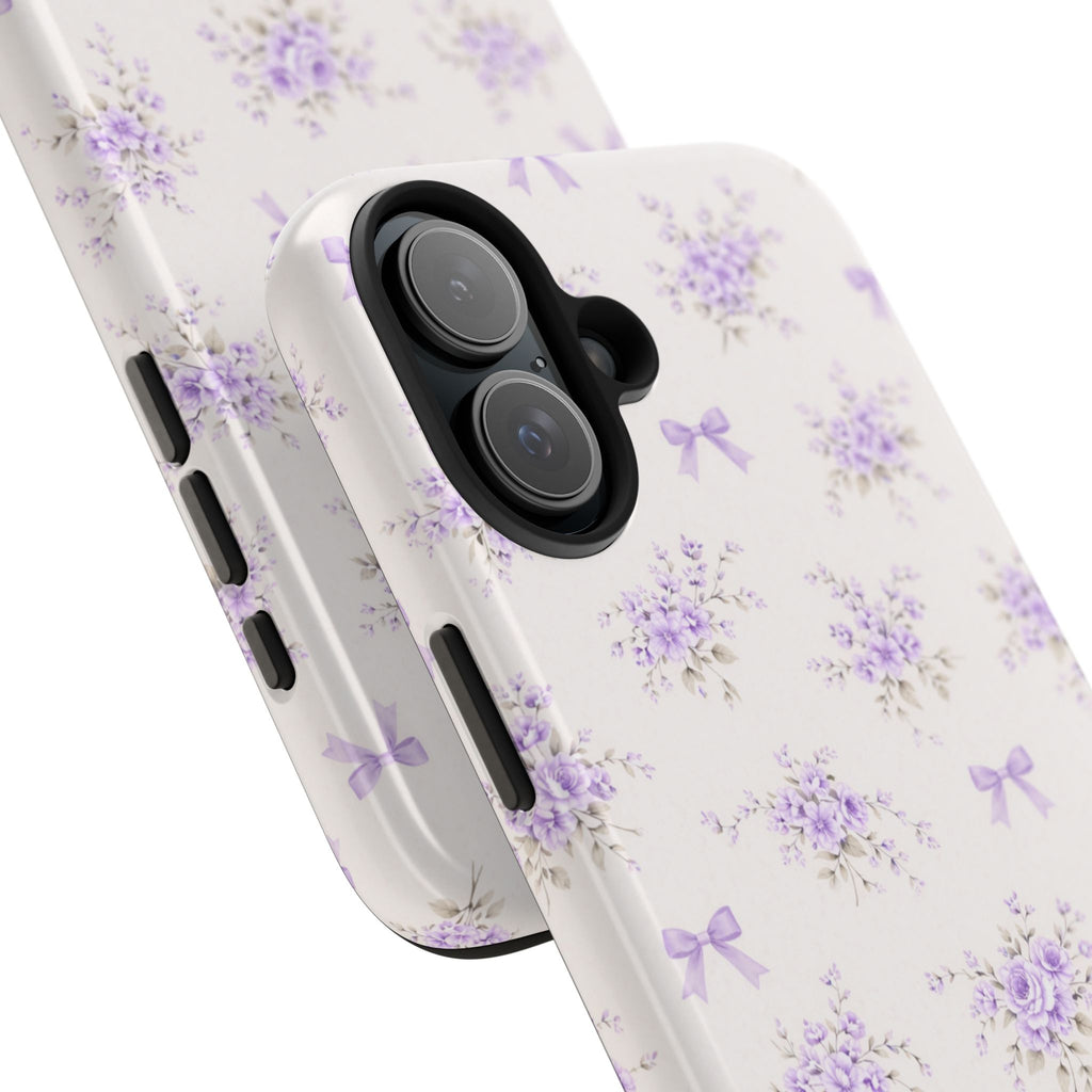 Lavender Floral Bouquet iPhone Case | Tough Phone Case
