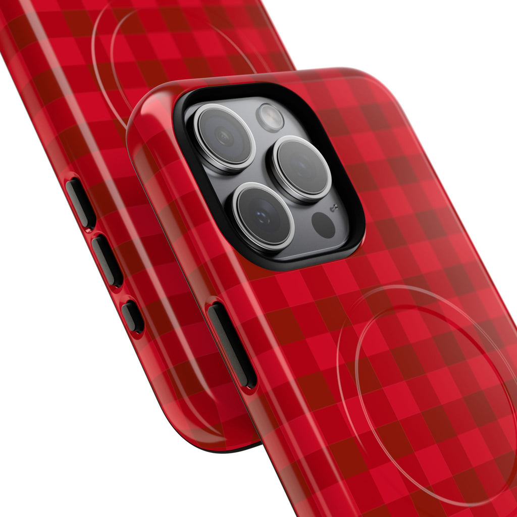 Red Buffalo Plaid iPhone Case – MagSafe Compatible
