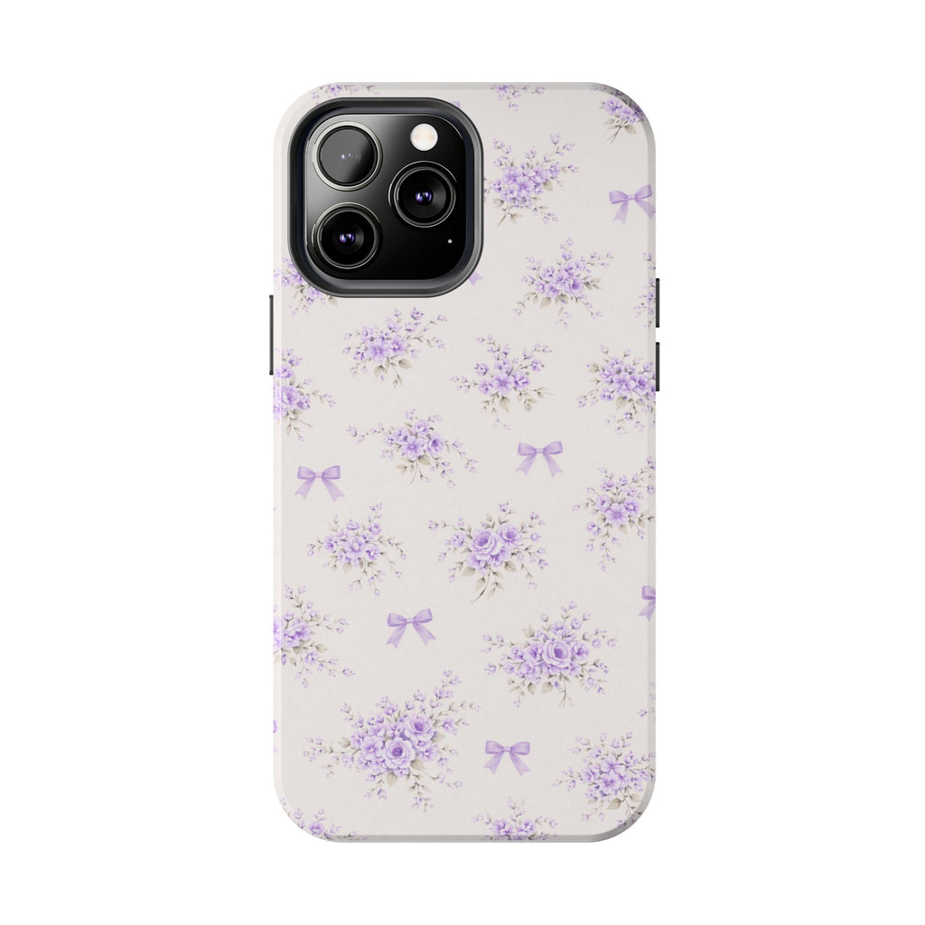 Lavender Floral Bouquet iPhone Case | Tough Phone Case