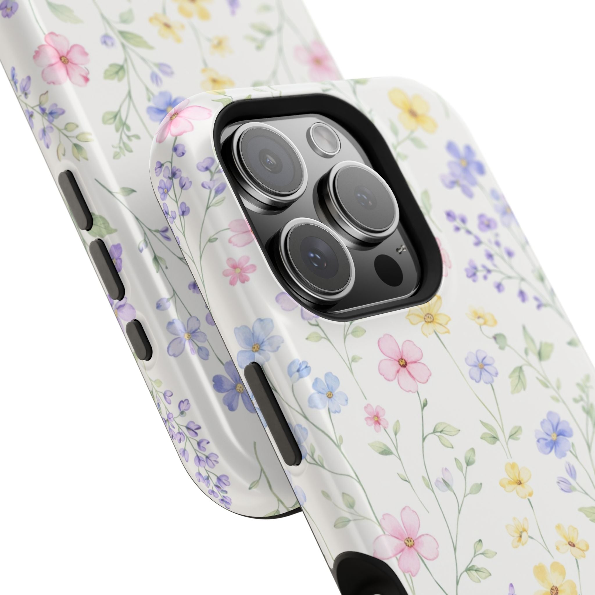 Pastel Wildflower Pattern iPhone Case | Magnetic Impact-Resistant Case