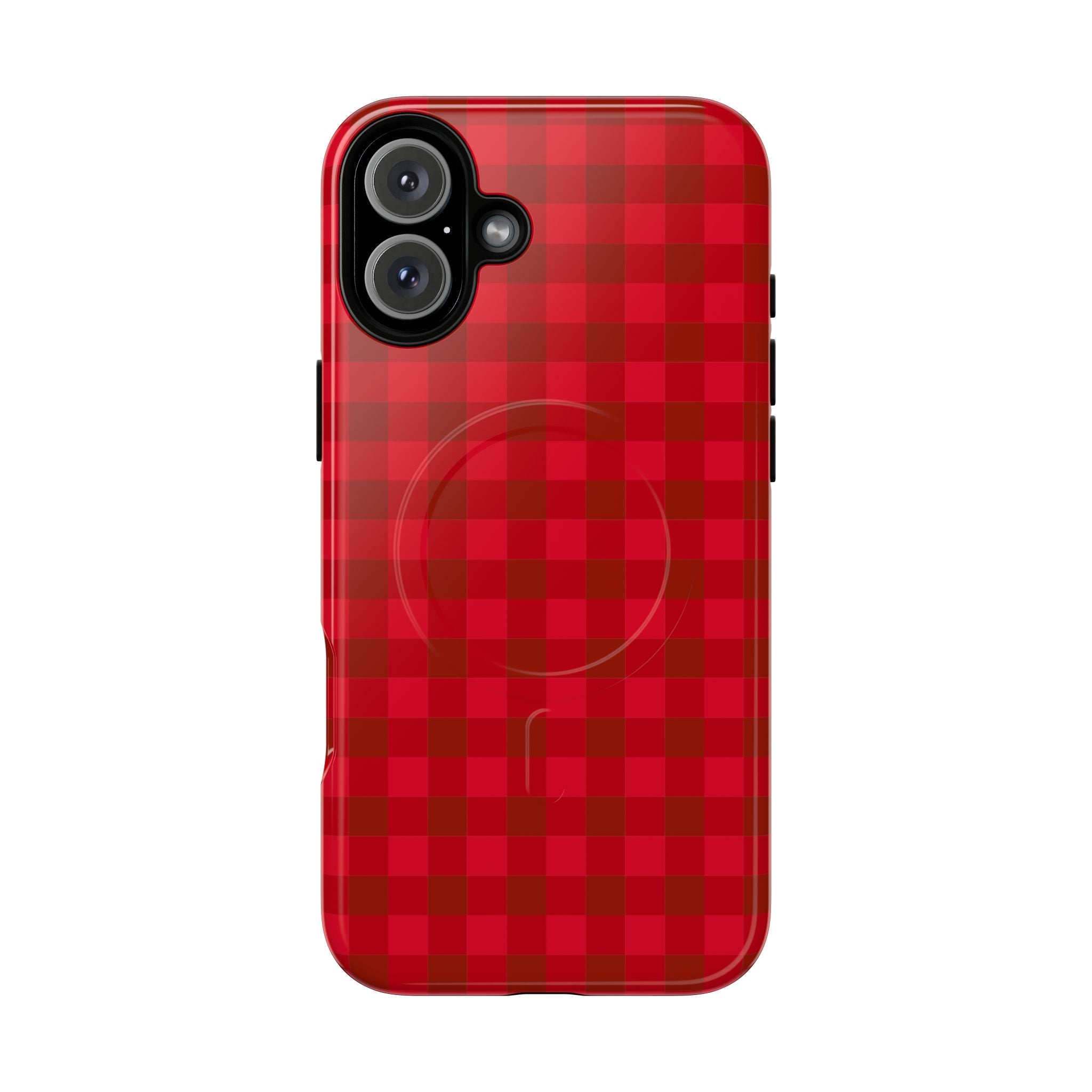 Red Buffalo Plaid iPhone Case – MagSafe Compatible