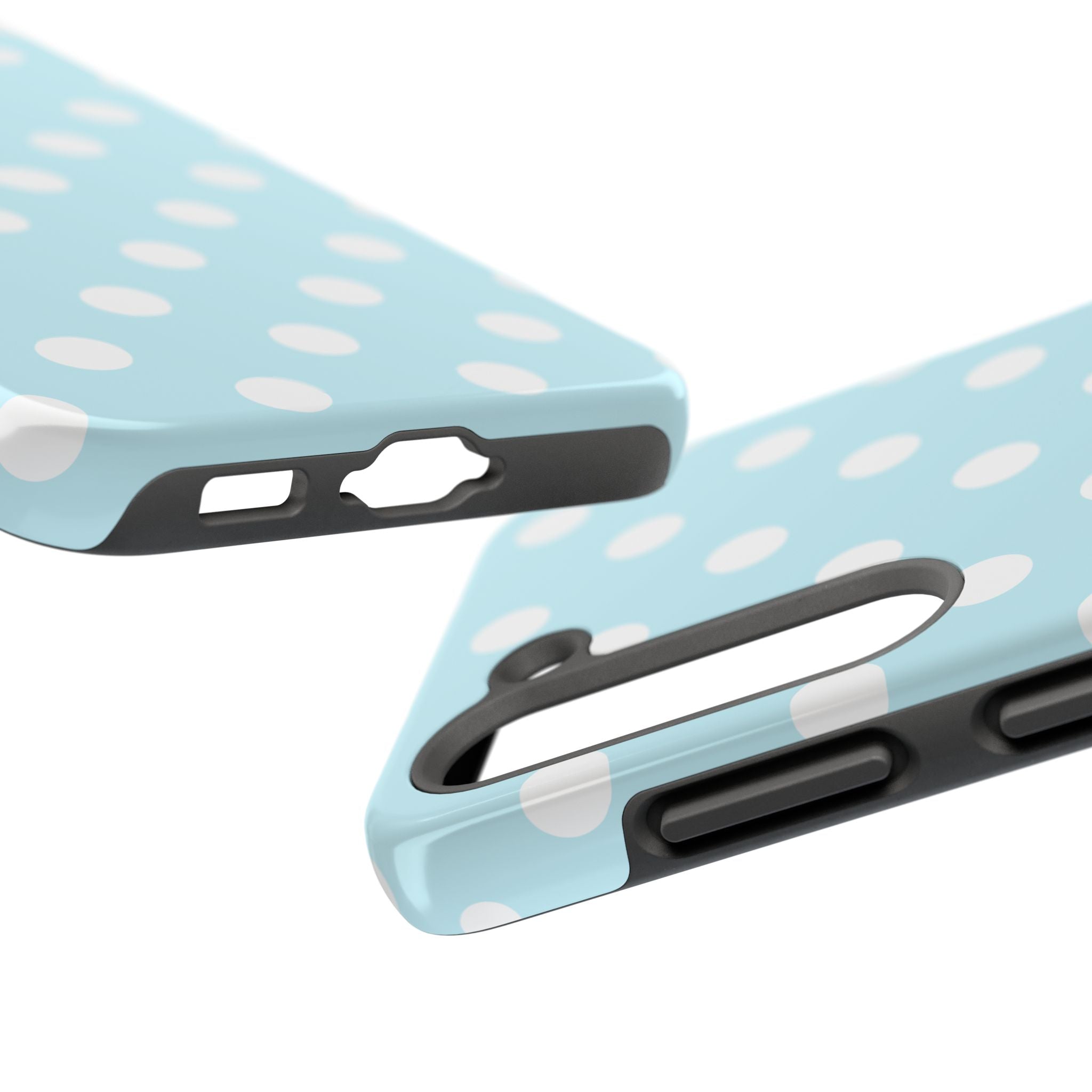 Pastel Blue Polka Dot Tough Samsung Case - Cute Protective Phone Cover