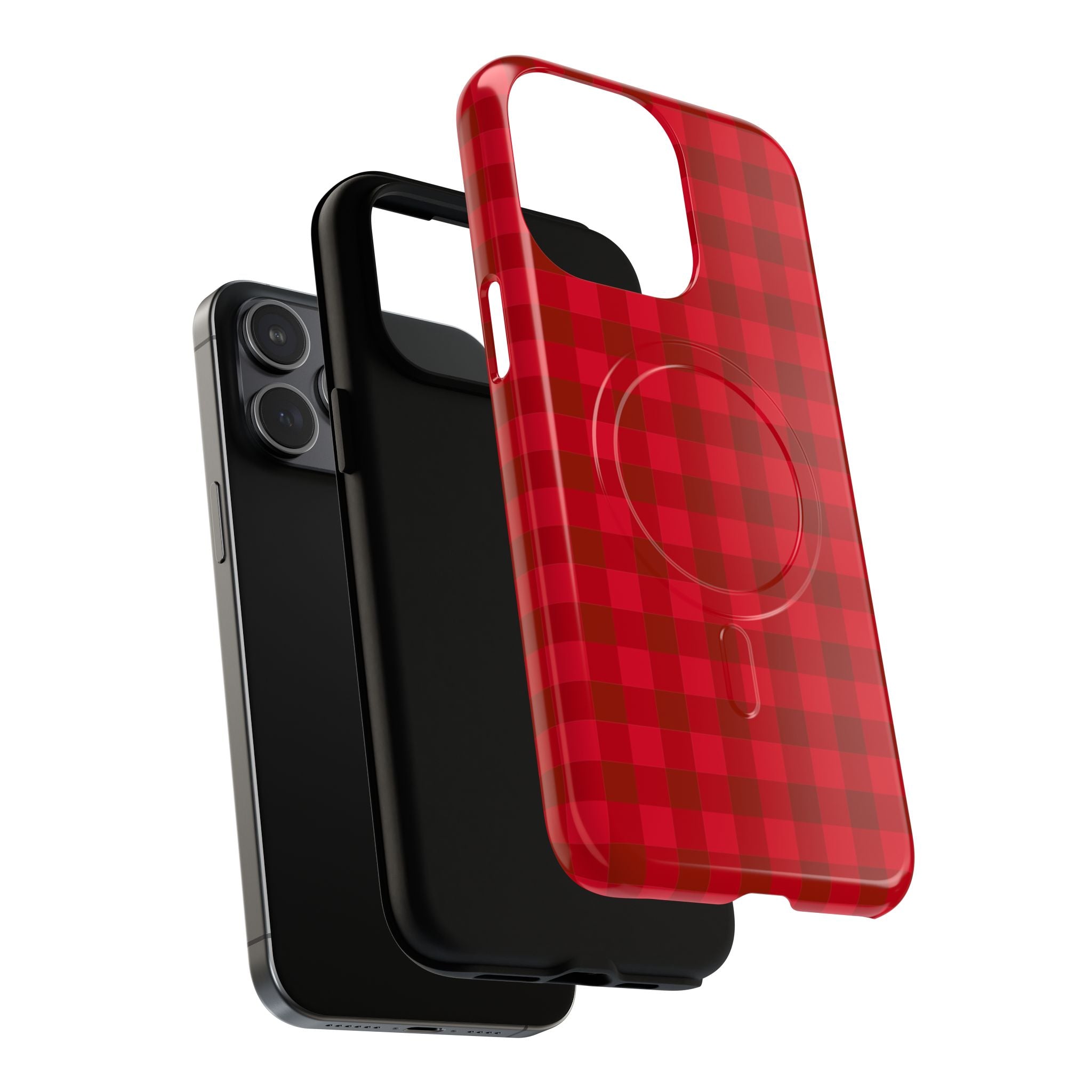 Red Buffalo Plaid iPhone Case – MagSafe Compatible