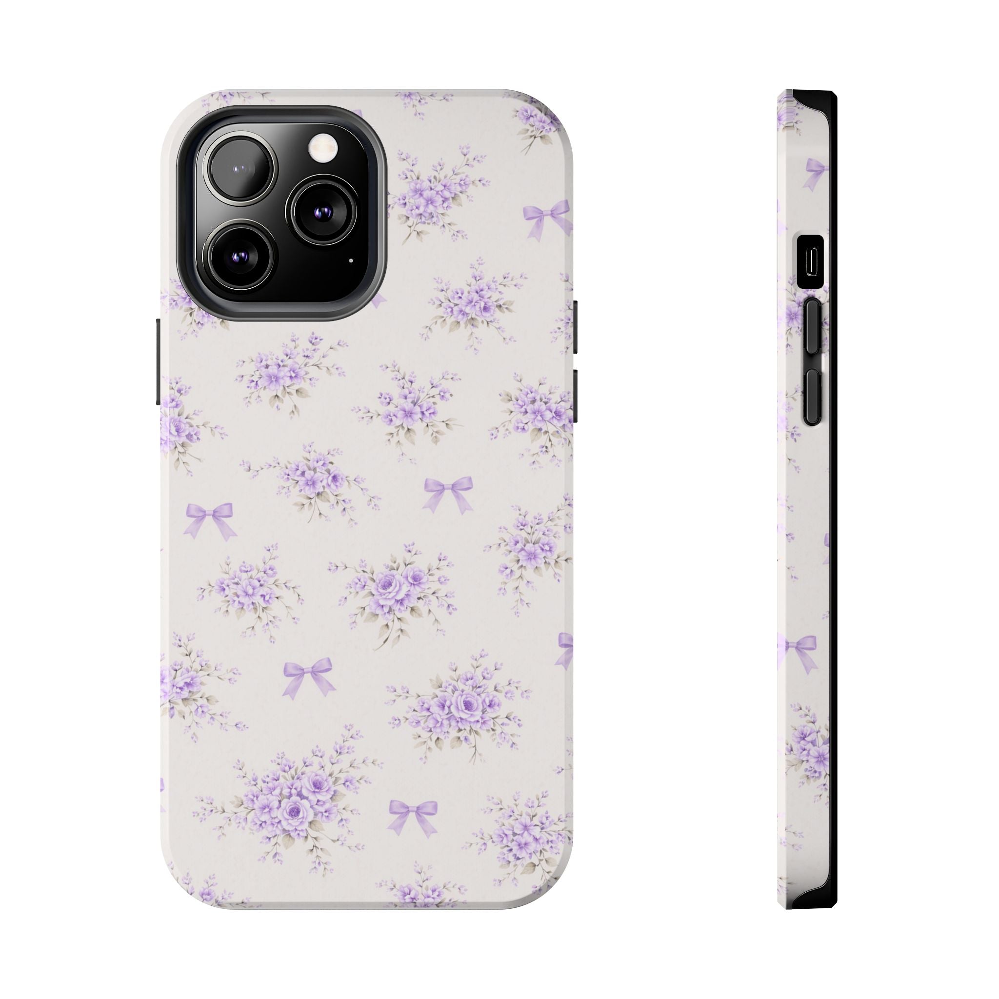Lavender Floral Bouquet iPhone Case | Tough Phone Case