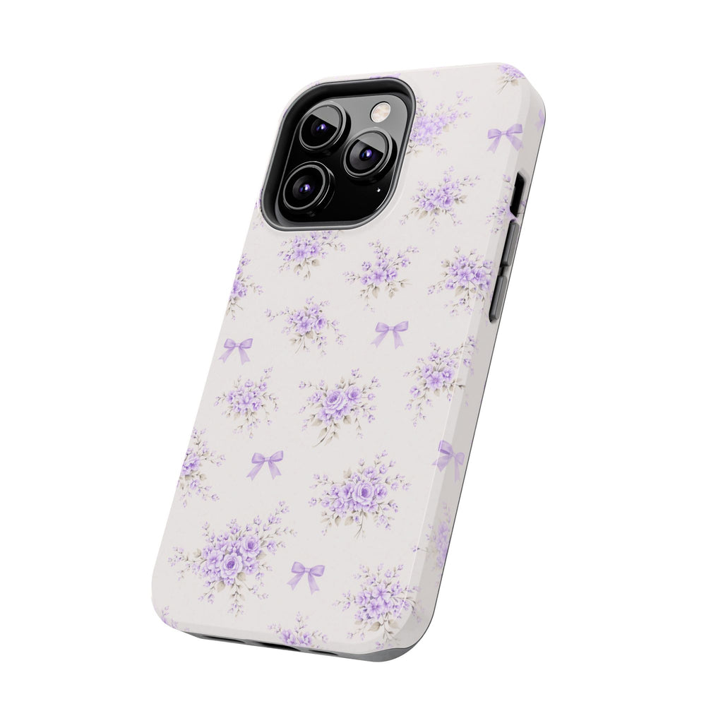Lavender Floral Bouquet iPhone Case | Tough Phone Case