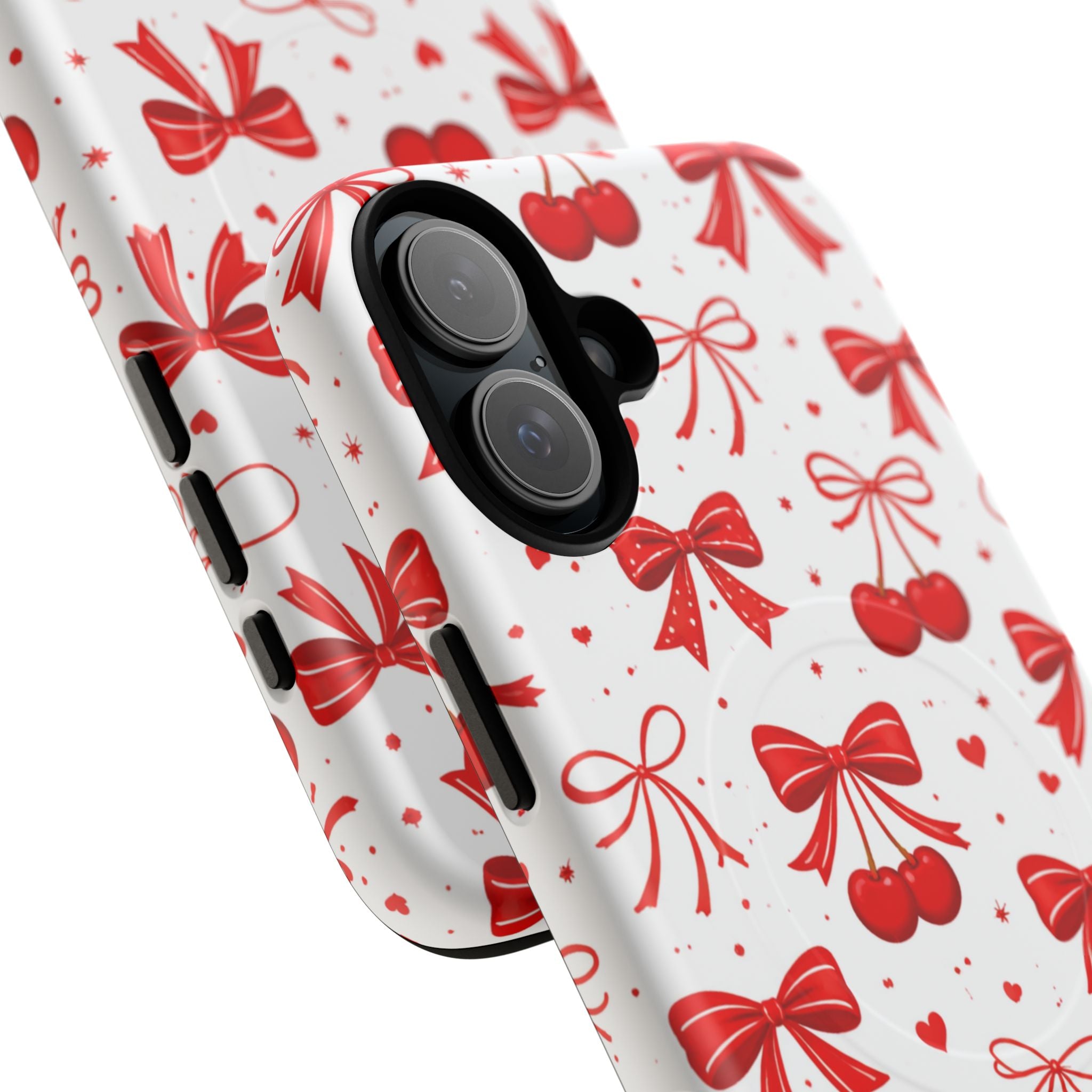Cherry Bow iPhone Case – MagSafe Compatible