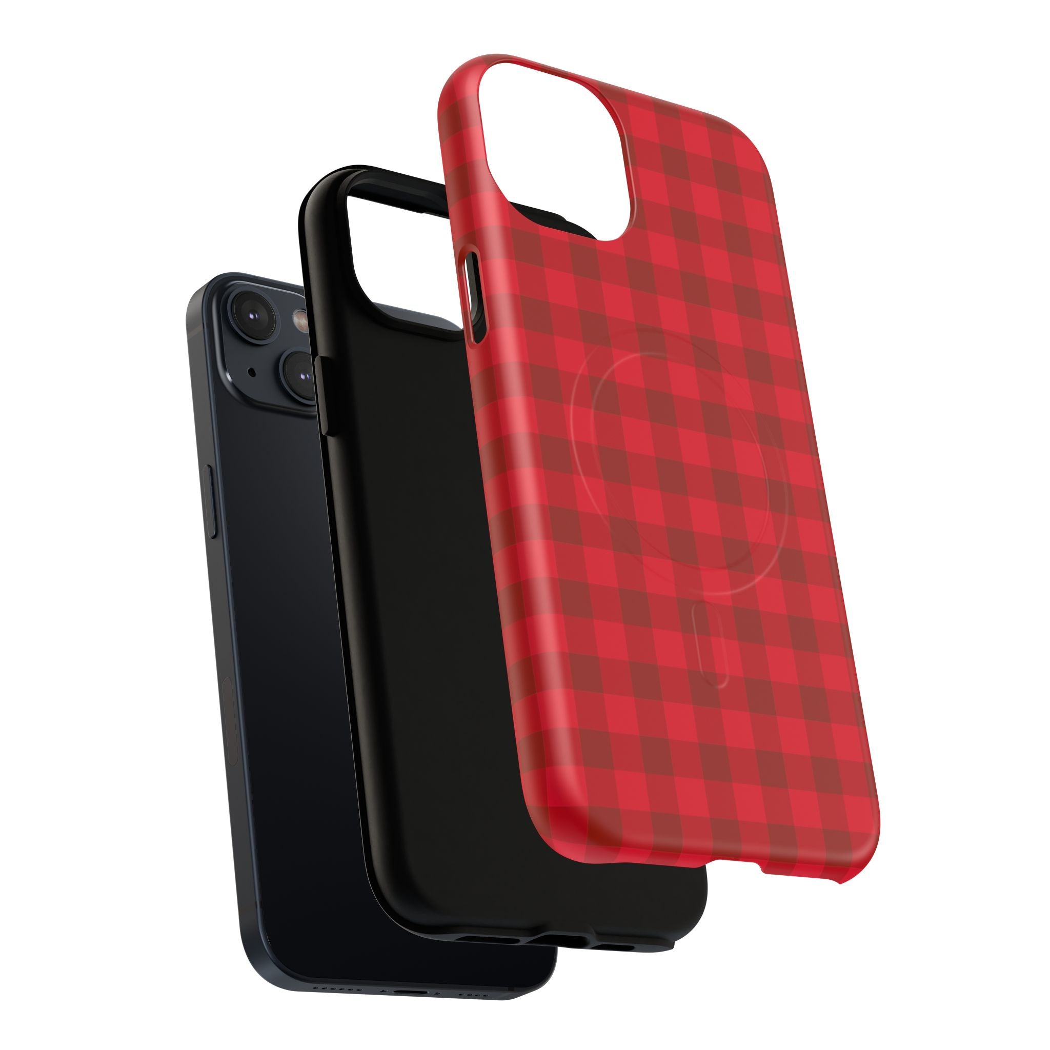 Red Buffalo Plaid iPhone Case – MagSafe Compatible