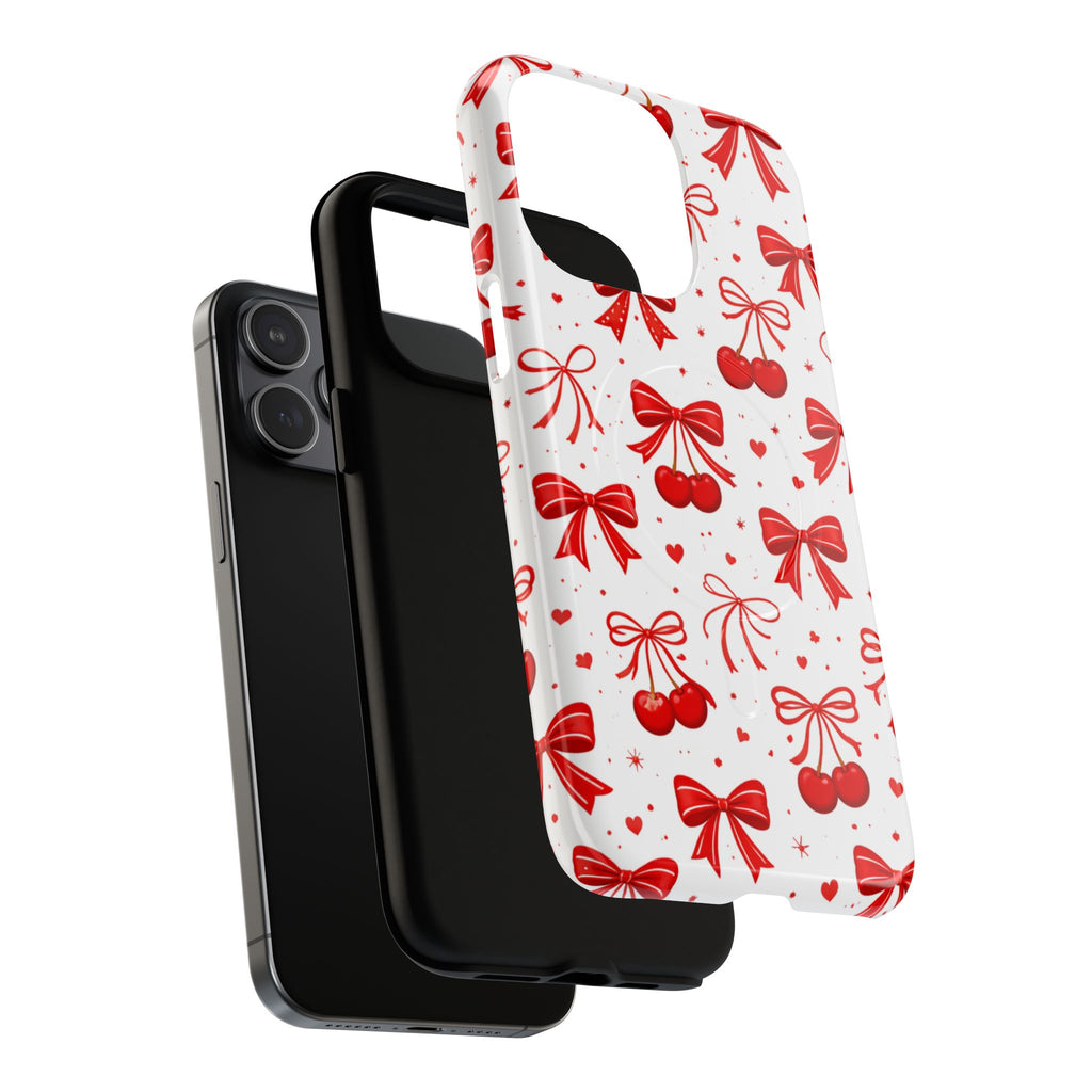 Cherry Bow iPhone Case – MagSafe Compatible