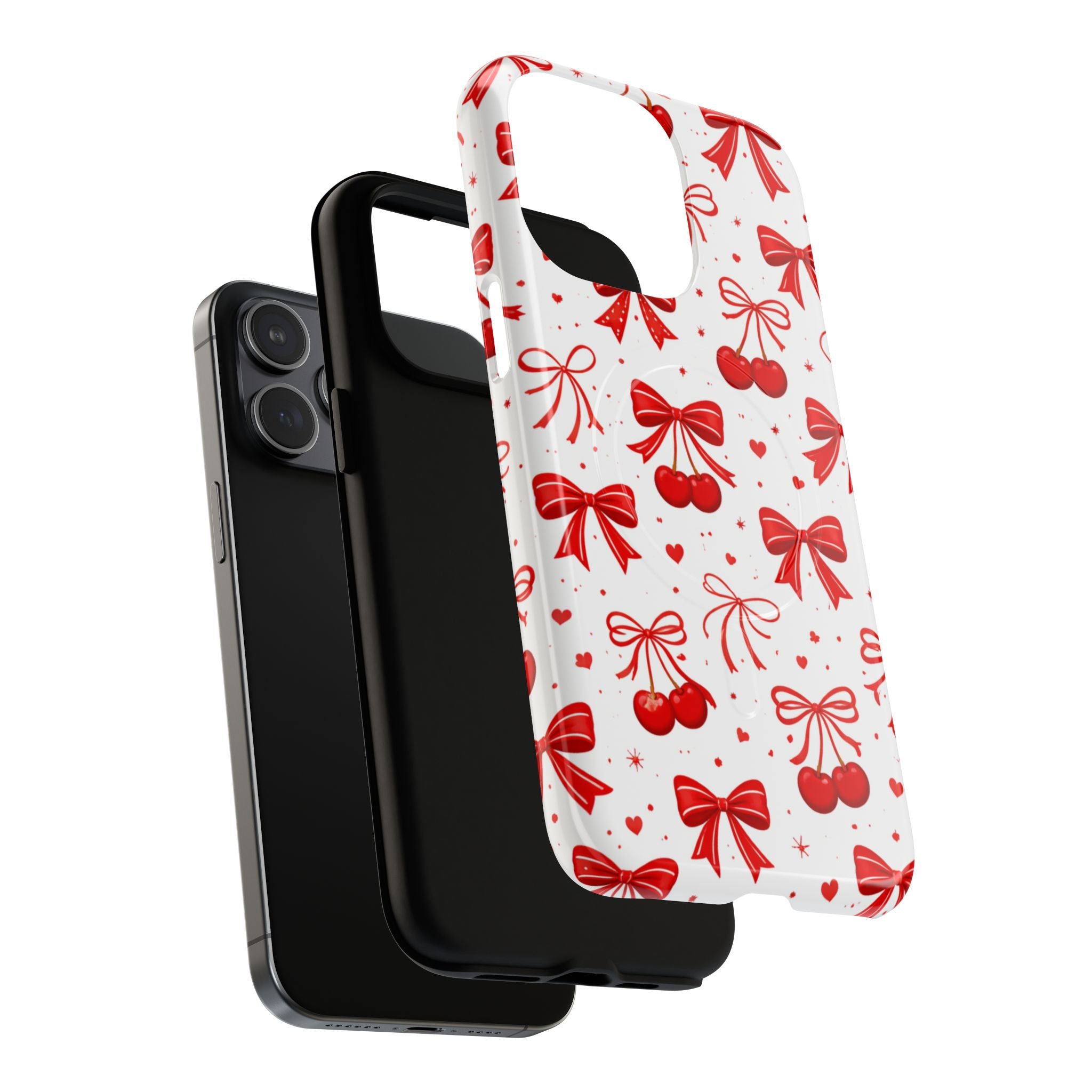 Cherry Bow iPhone Case – MagSafe Compatible